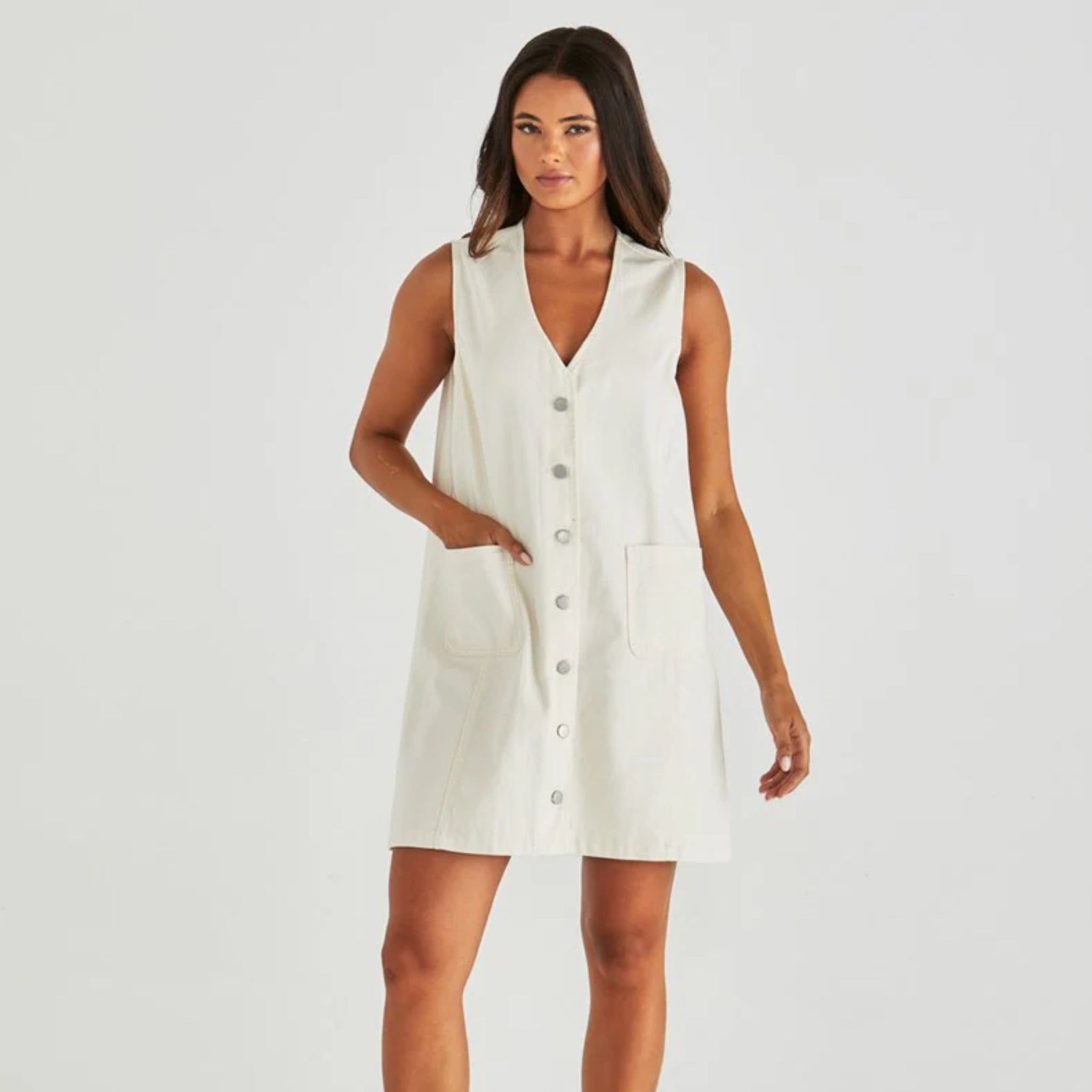 Sabine Denim Vest Dress
