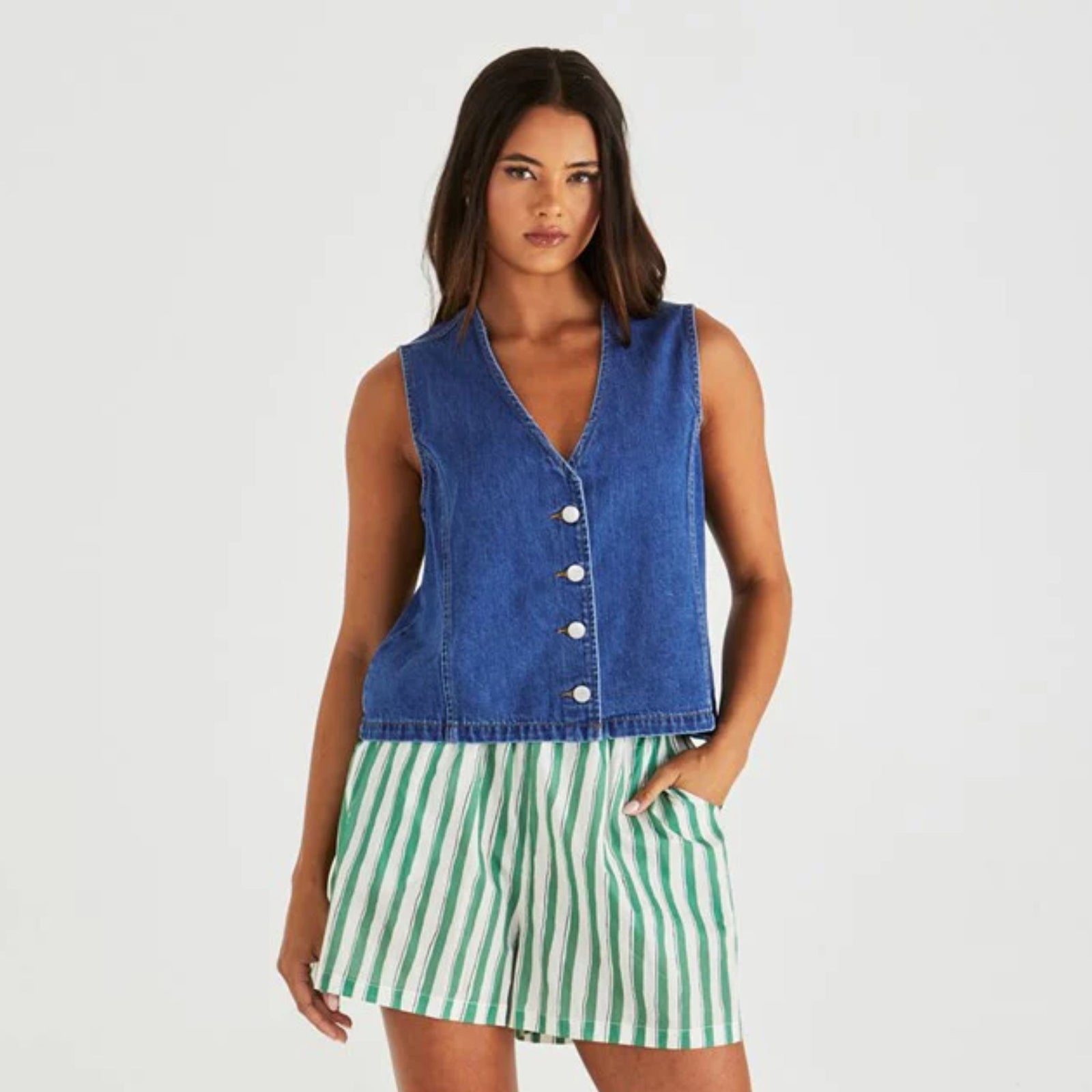 Sabine Denim Vest