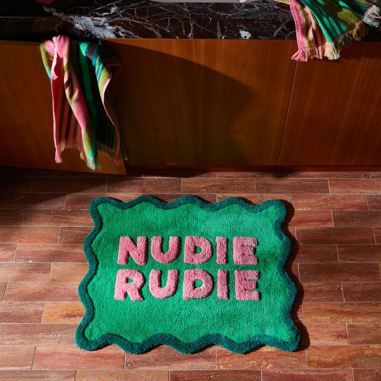 Amalie Nudie Bath Mat Spring Green