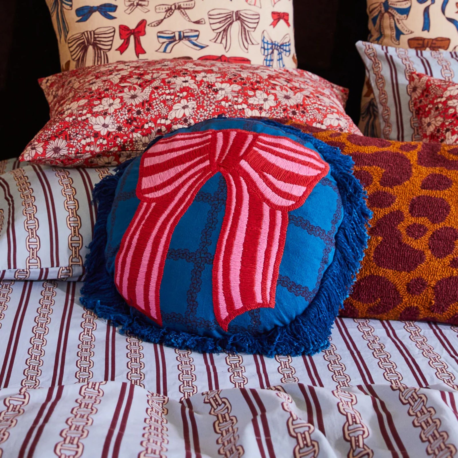 Lottie Embroidered Cushion