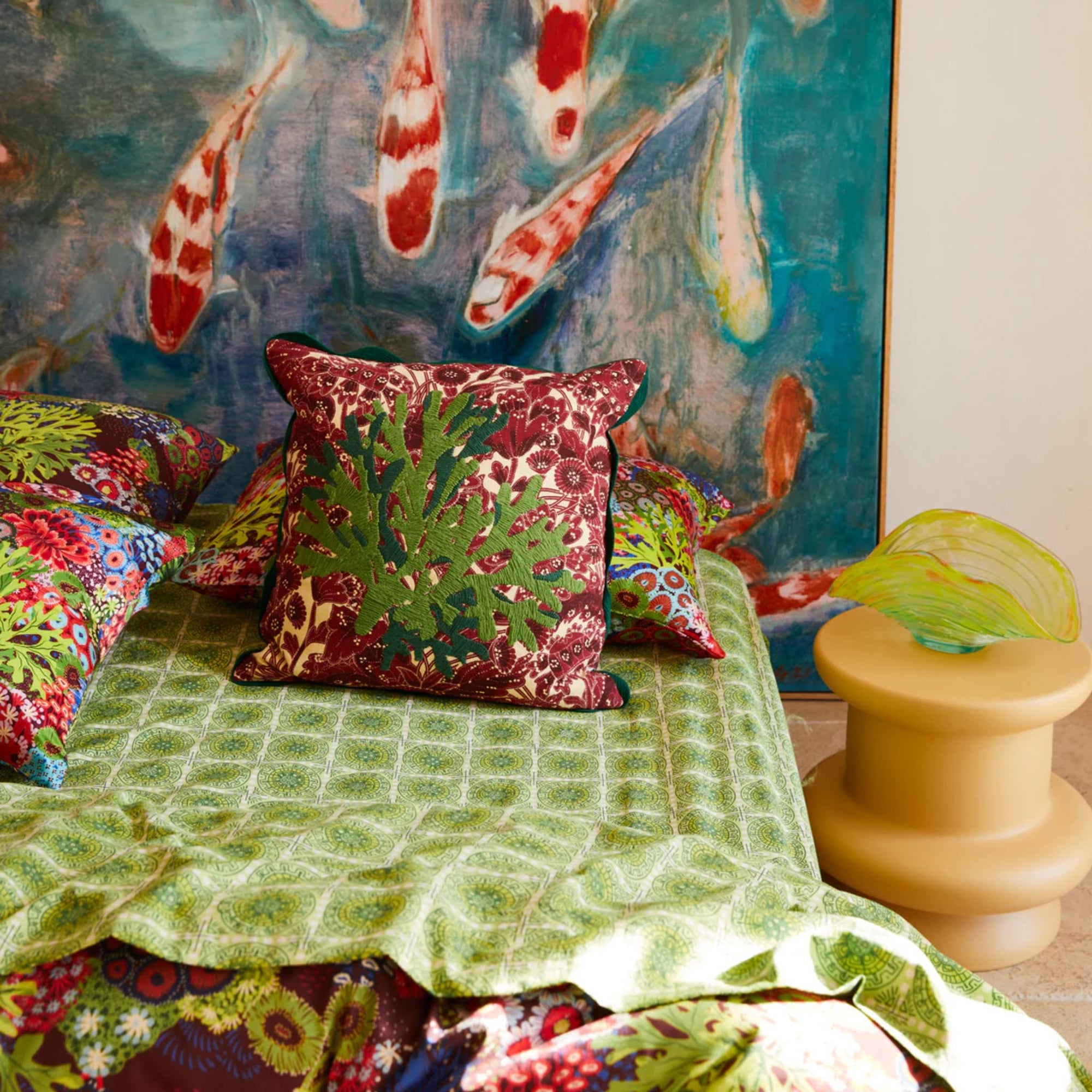 Lucia Embroidered Cushion