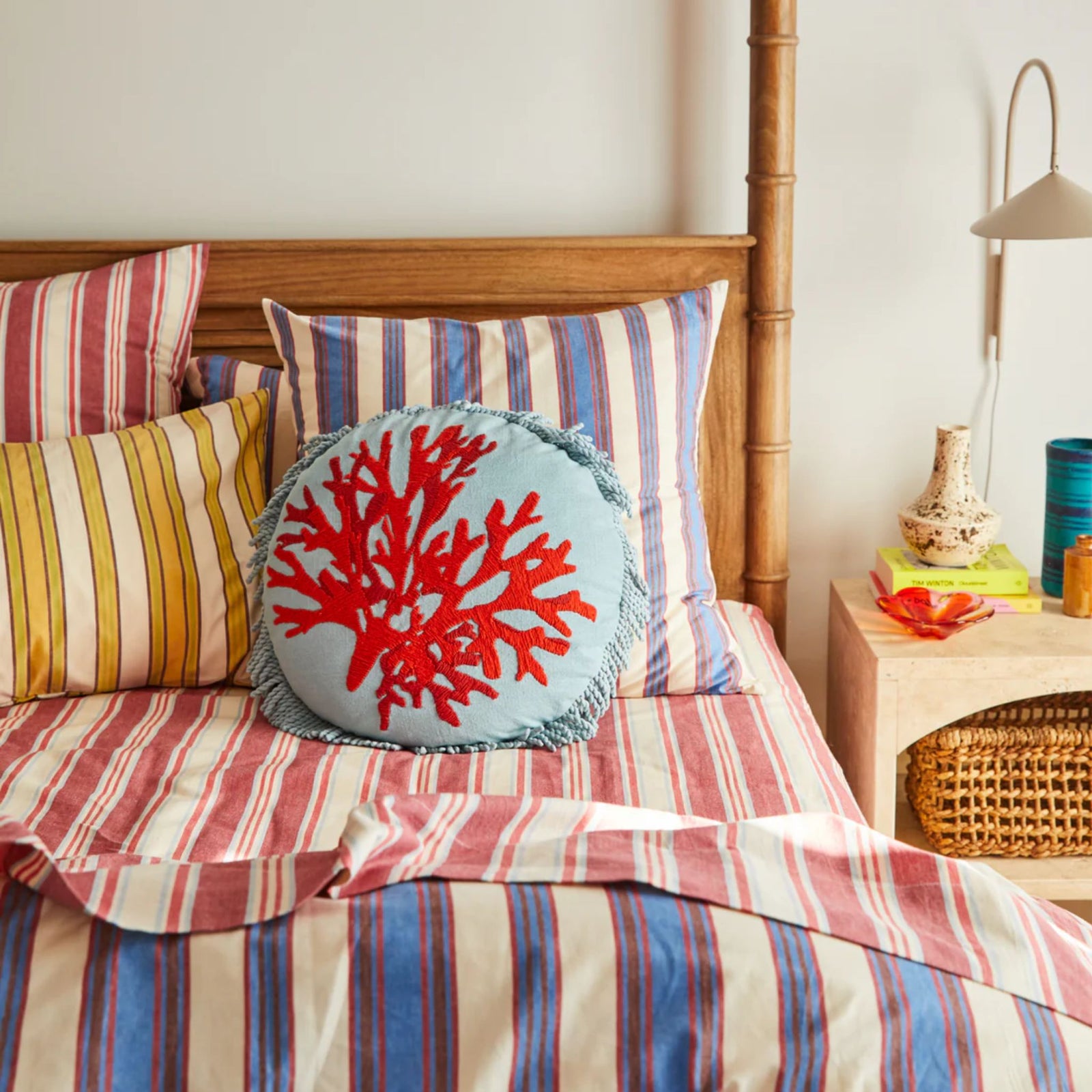 Nori Embroidered Cushion