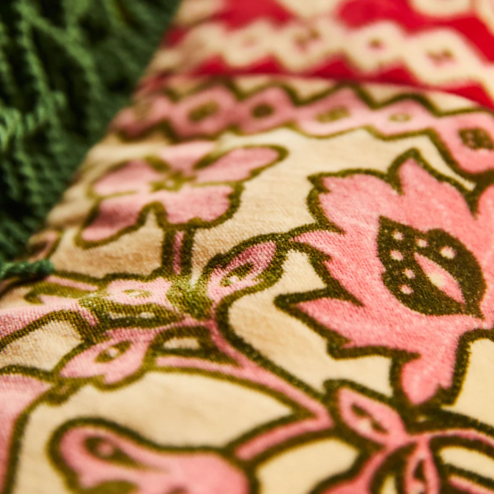 Thea Velvet Cushion Kelp