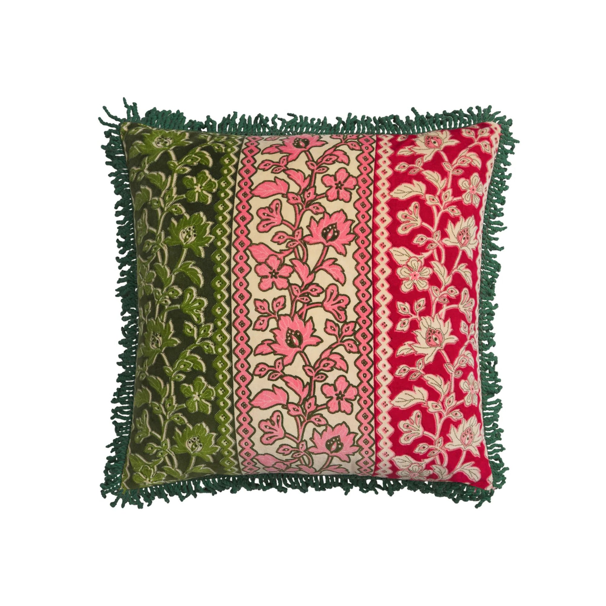 Thea Velvet Cushion Kelp