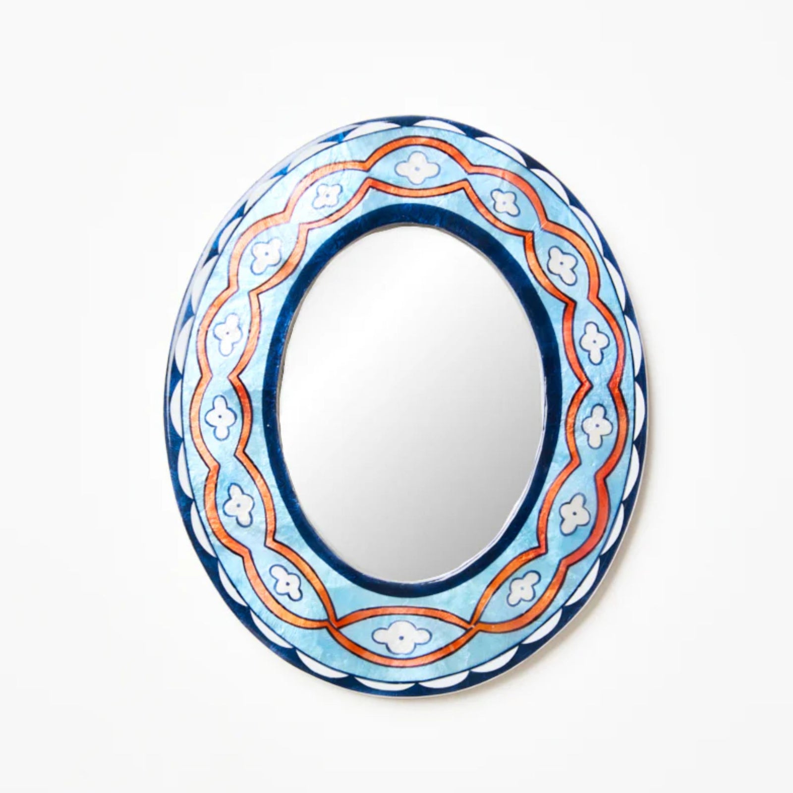 Samira Blue Waves Mirror