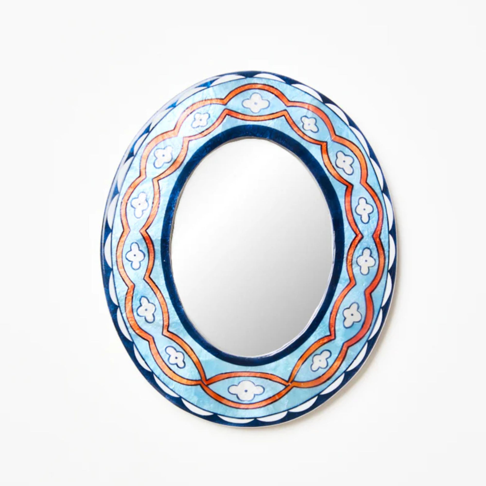 Samira Blue Waves Mirror