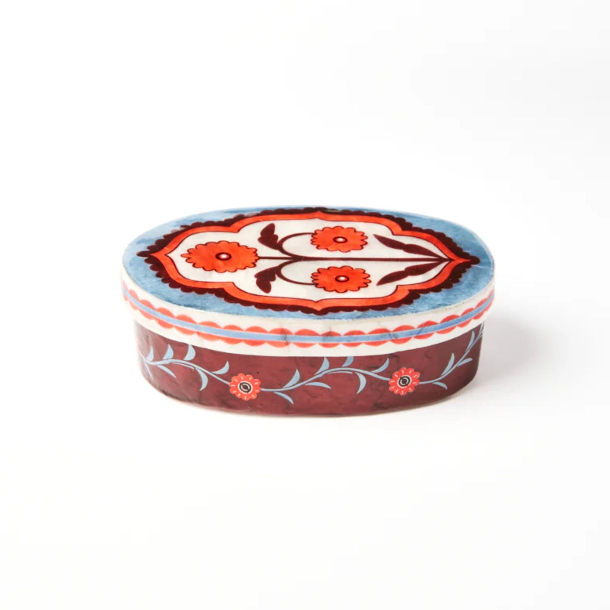 Samira Box Blue Flowers