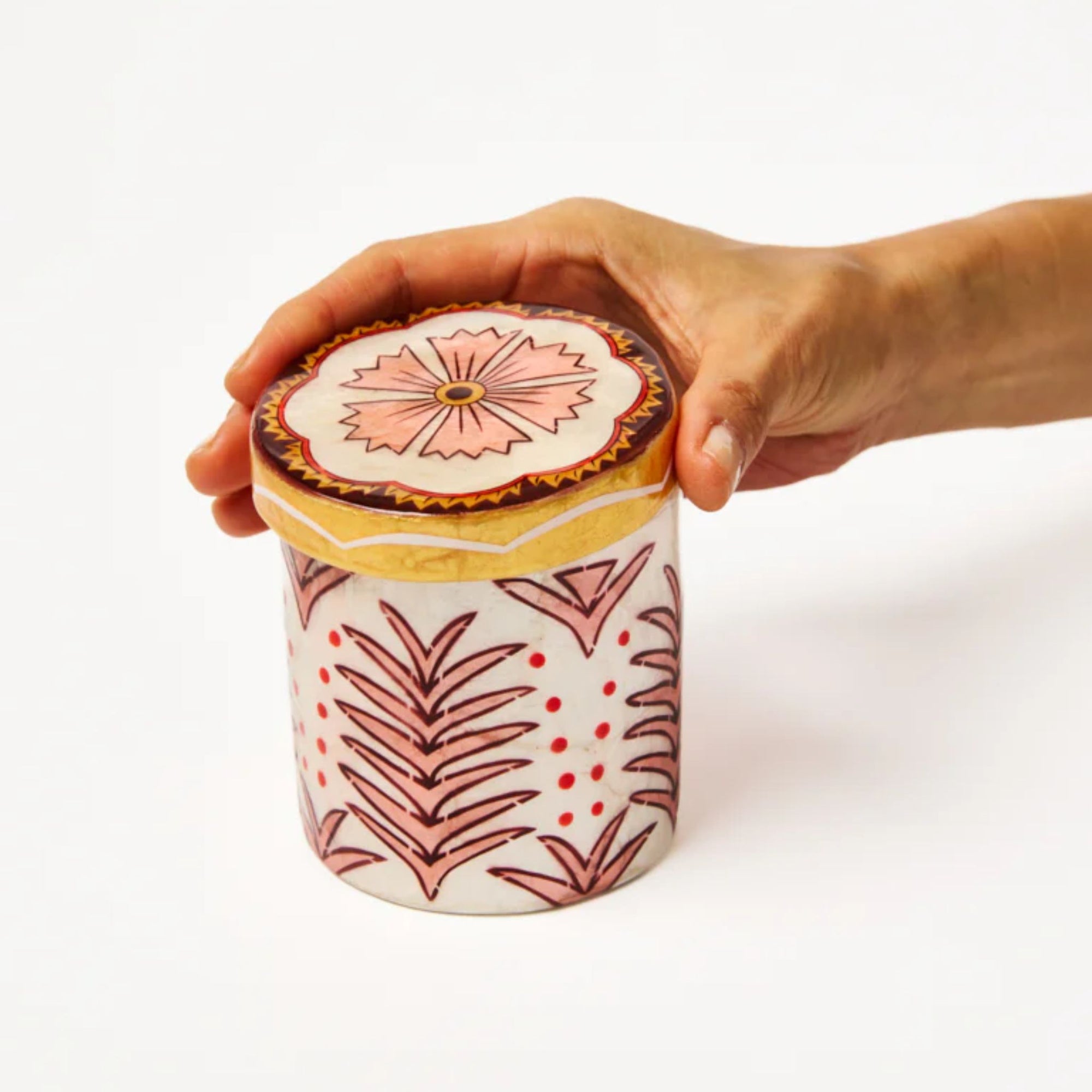 Samira Tall Box Pink Flowers