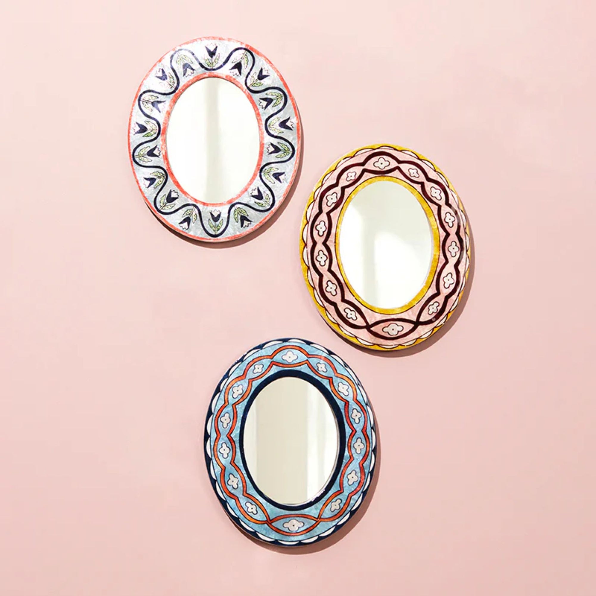 Samira Blue Waves Mirror