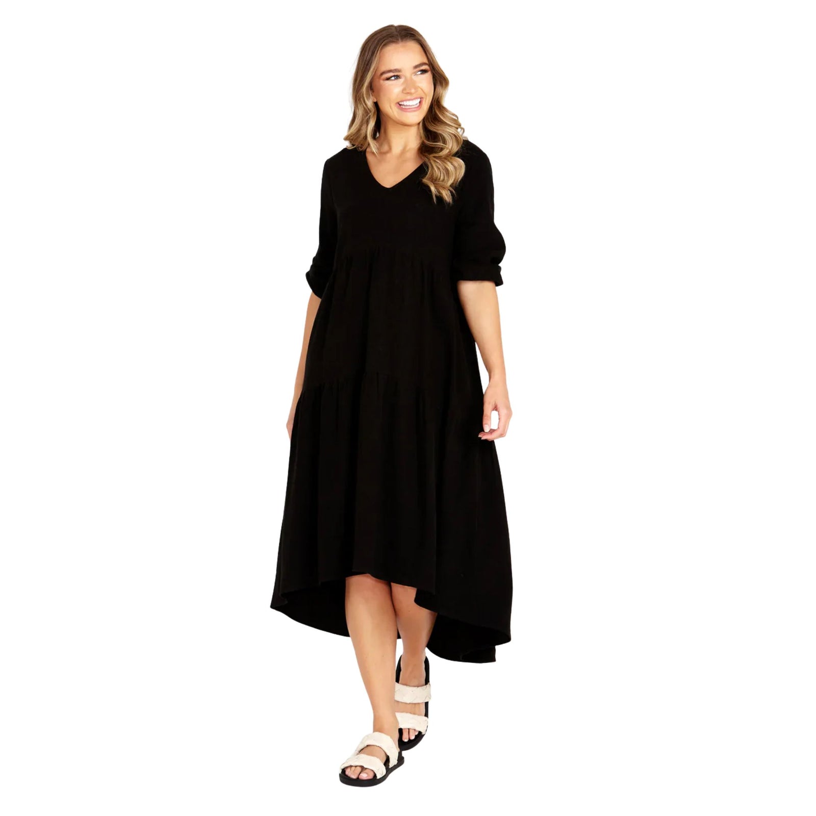 Bridie Tiered Midi Dress