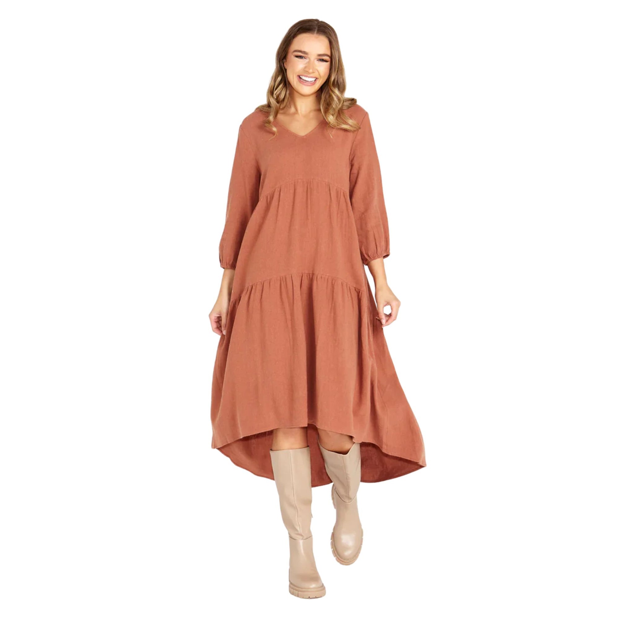 Bridie Tiered Midi Dress