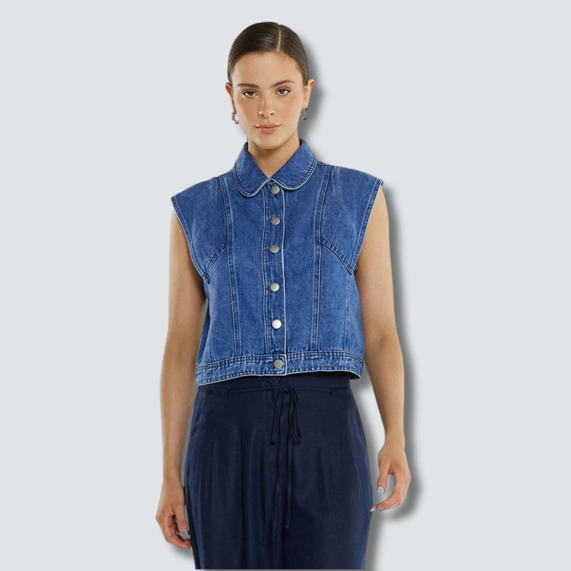 Christian Denim Vest