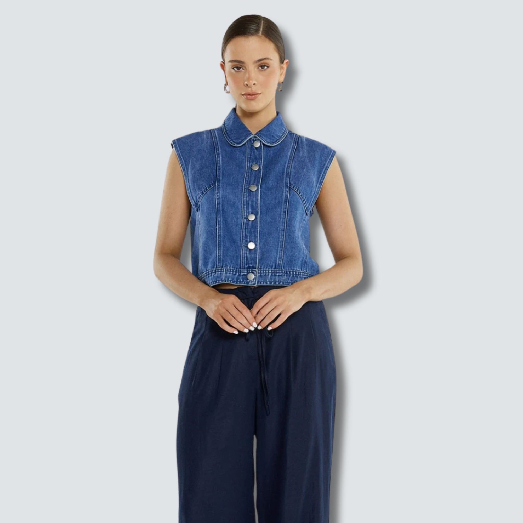 Christian Denim Vest