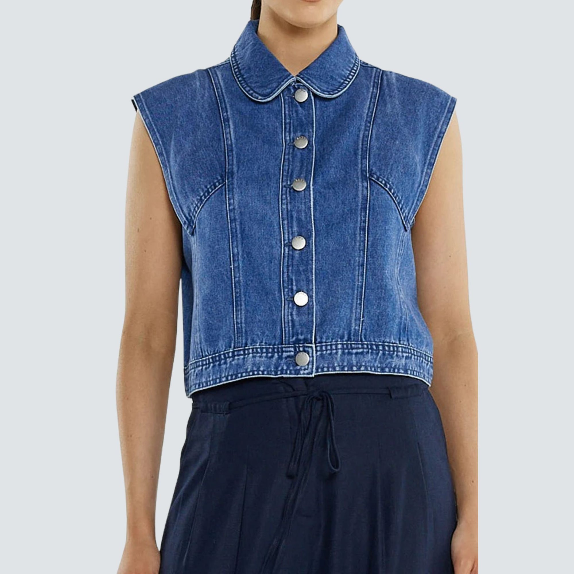 Christian Denim Vest