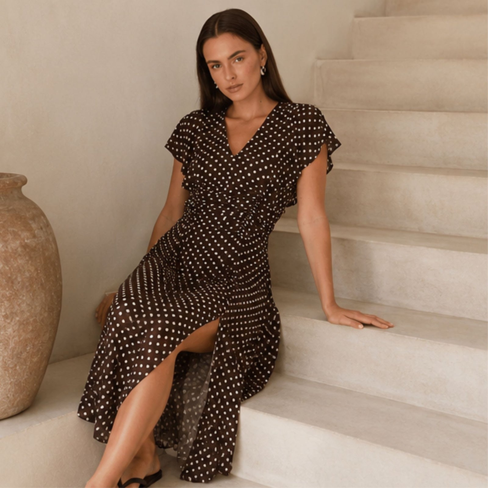Elba Ruched Waist Dress
