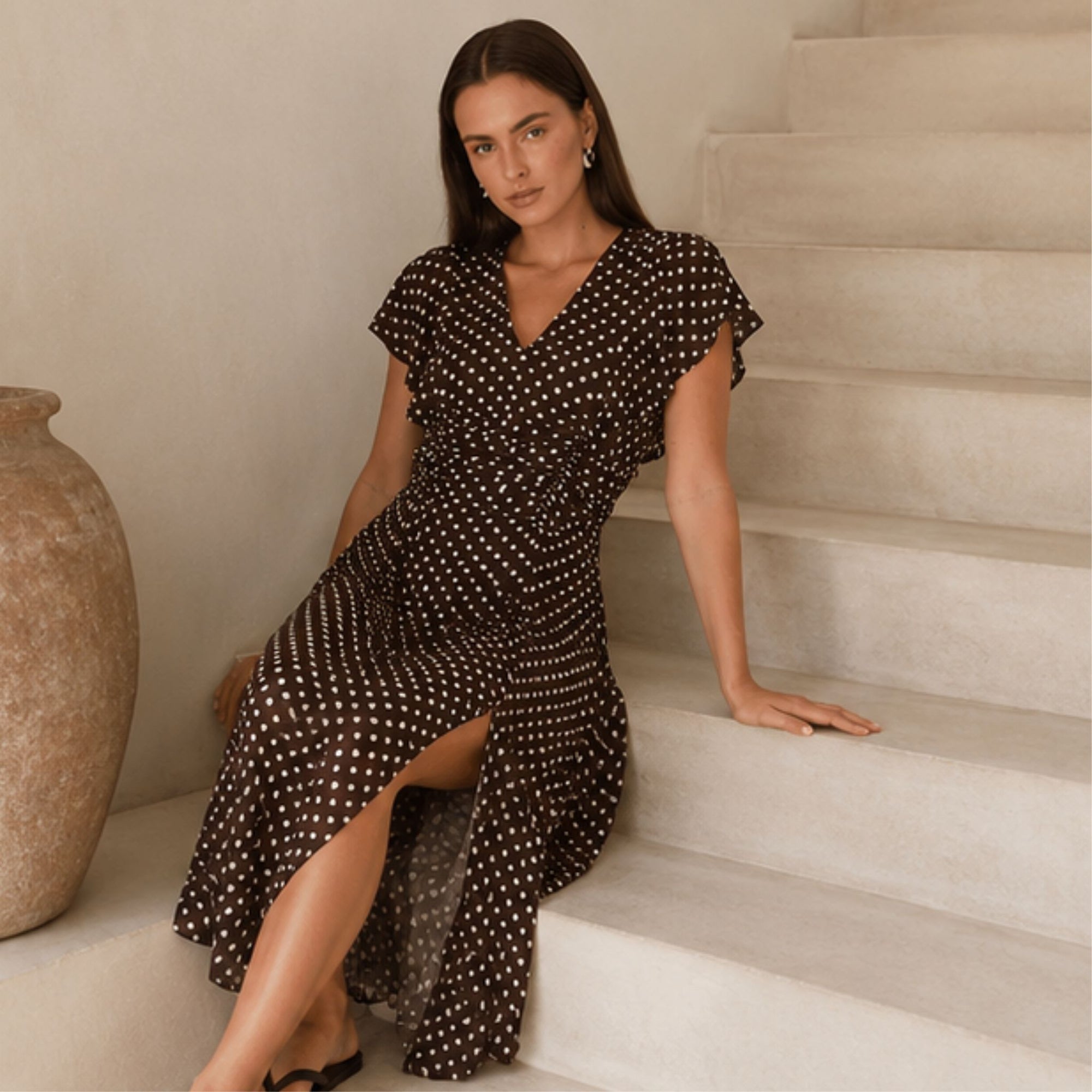 Elba Ruched Waist Dress