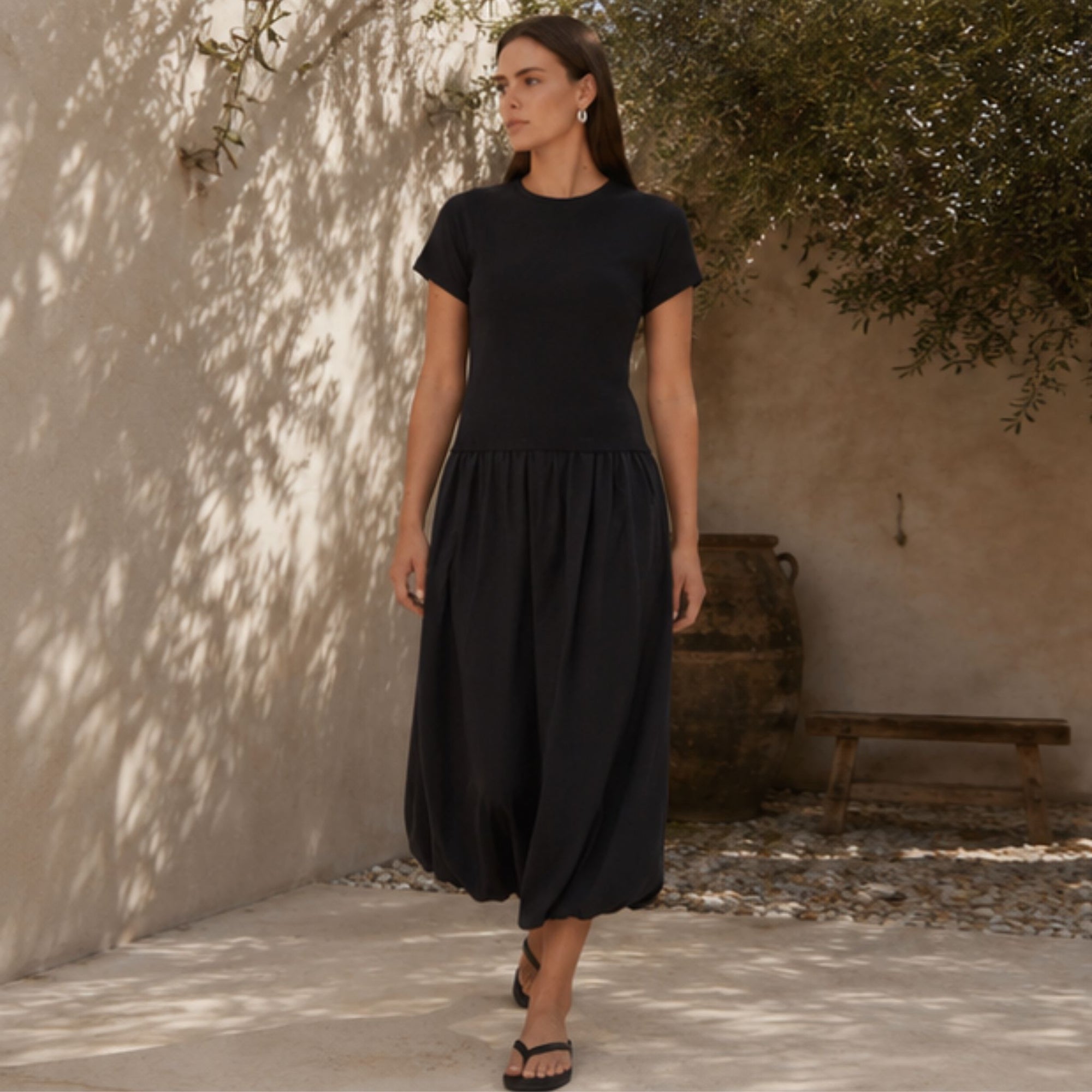 Lilani Bubble Hem Dress
