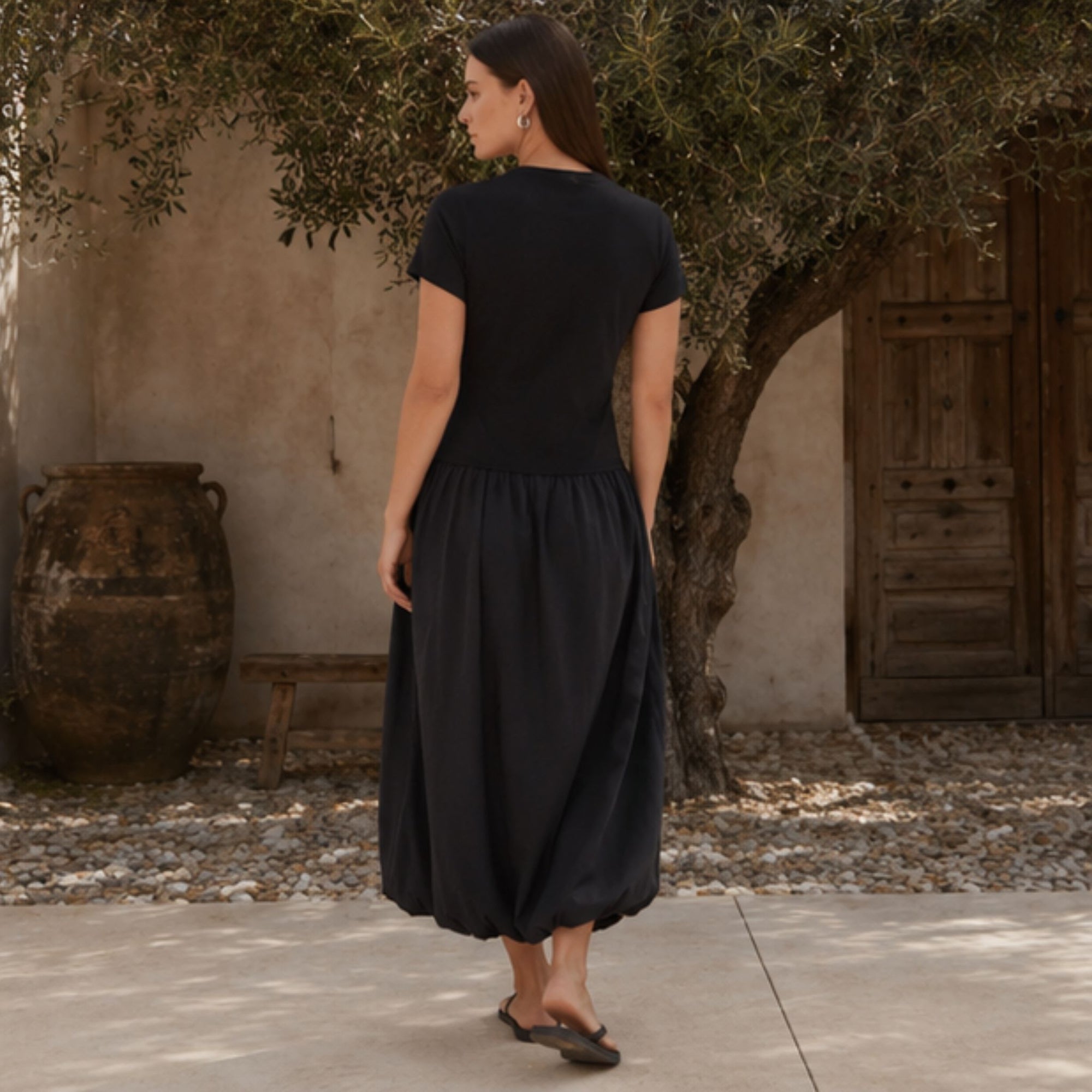 Lilani Bubble Hem Dress