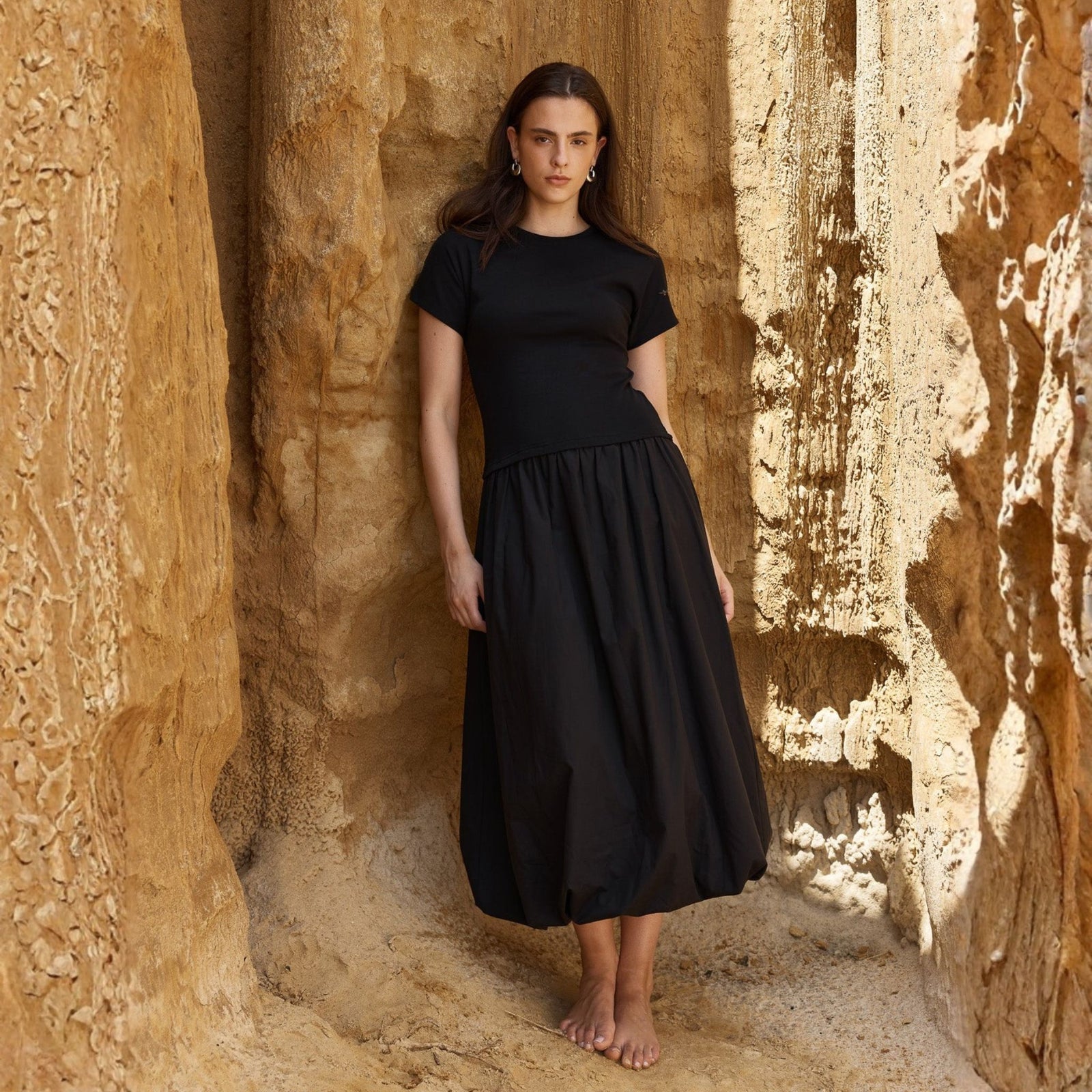 Lilani Bubble Hem Dress