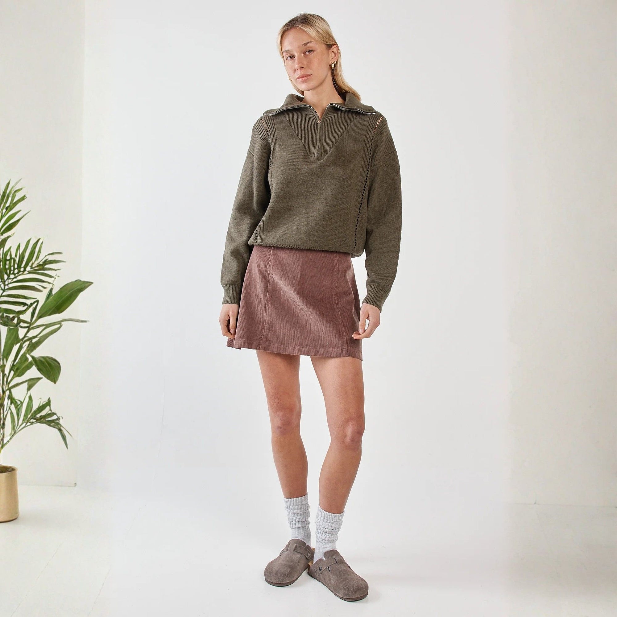 Parco Cord Mini Skirt