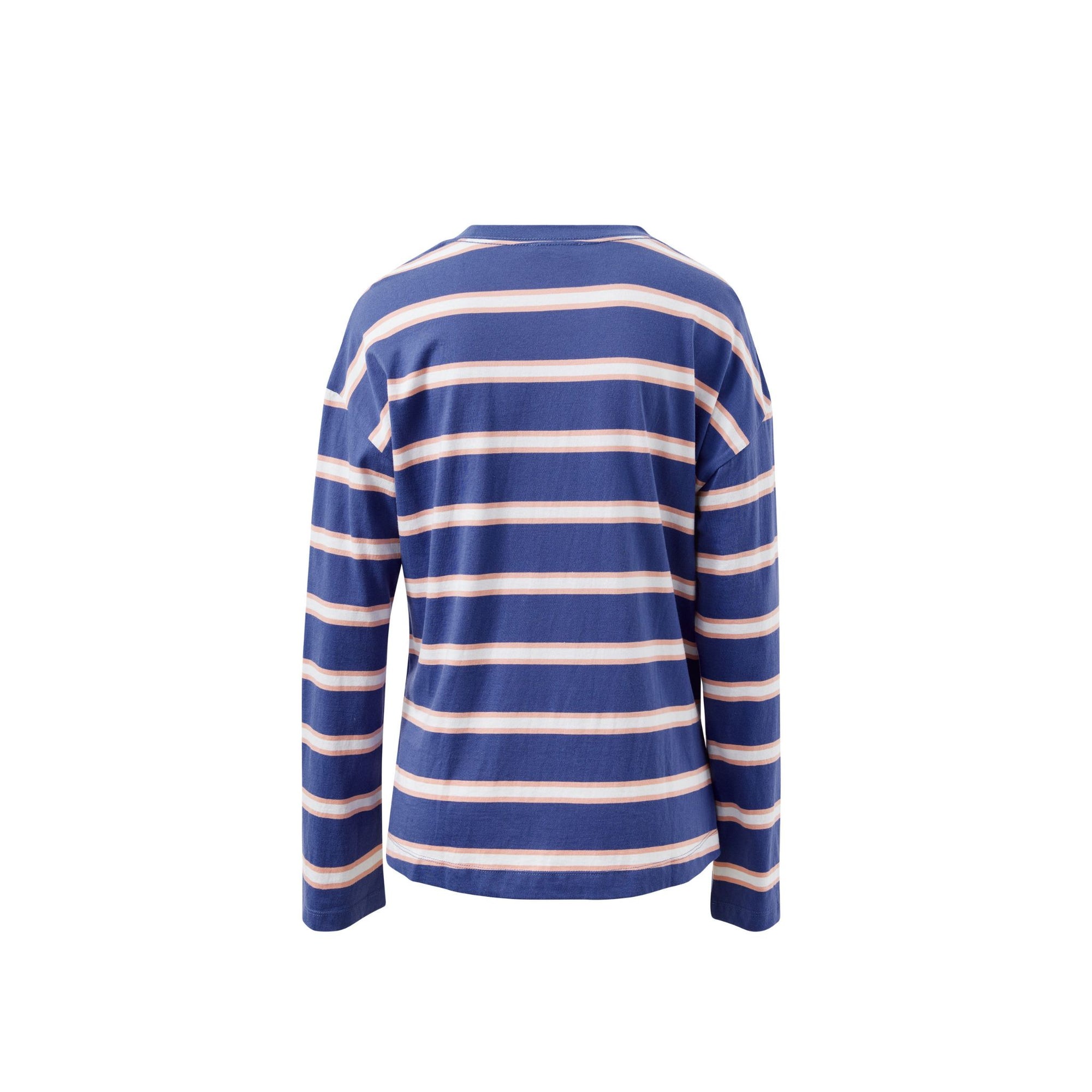 Scout Slouchy Long Sleeve Tee Navy/Pink Clay