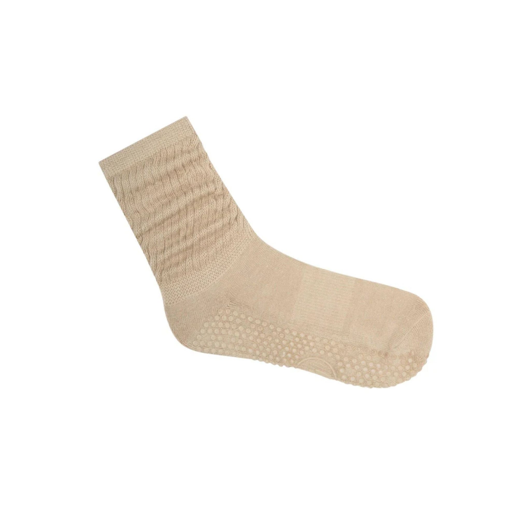 Scrunch Grip Socks Latte