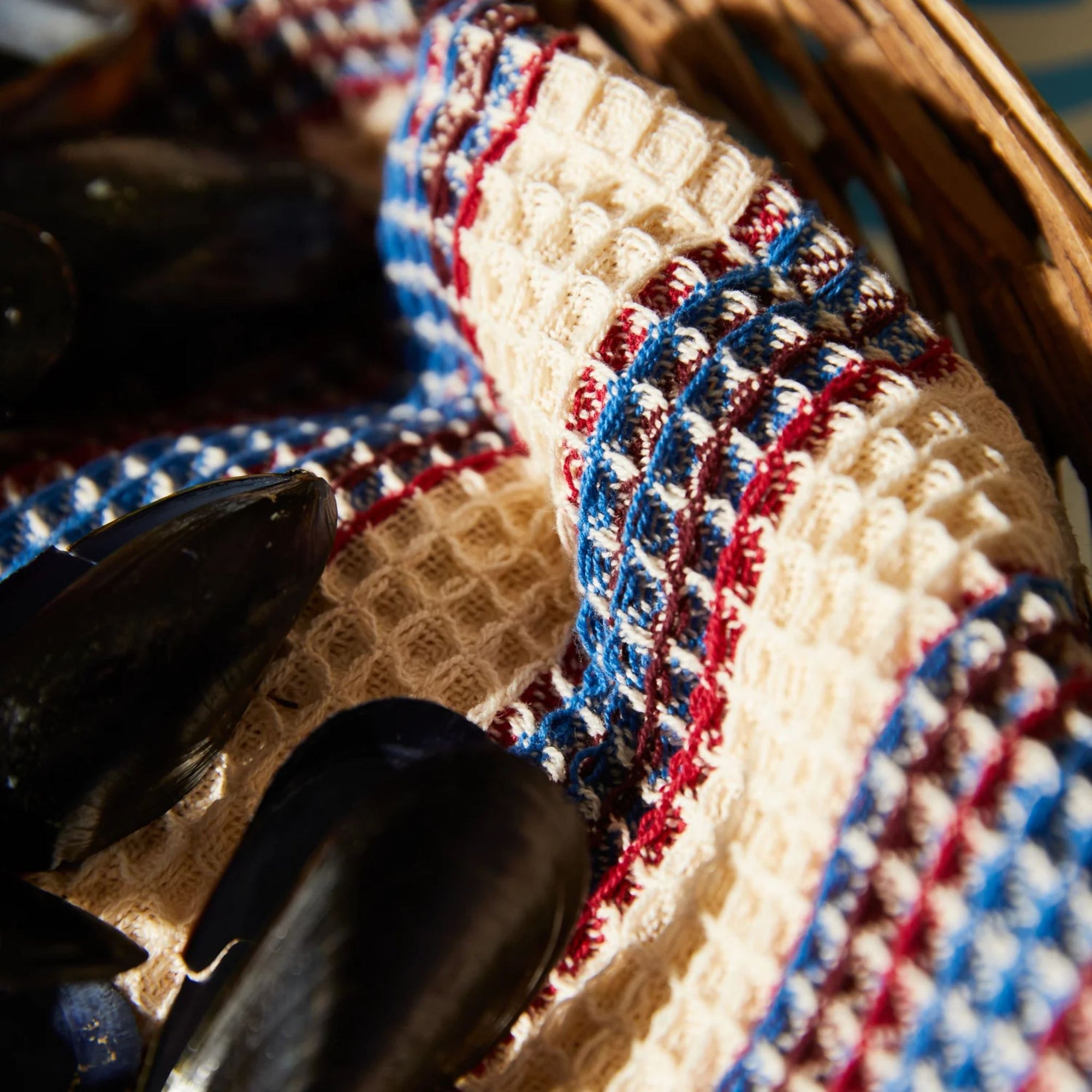 Selene Stripe Tea Towel Azure