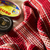 Selene Stripe Tea Towel Crimson