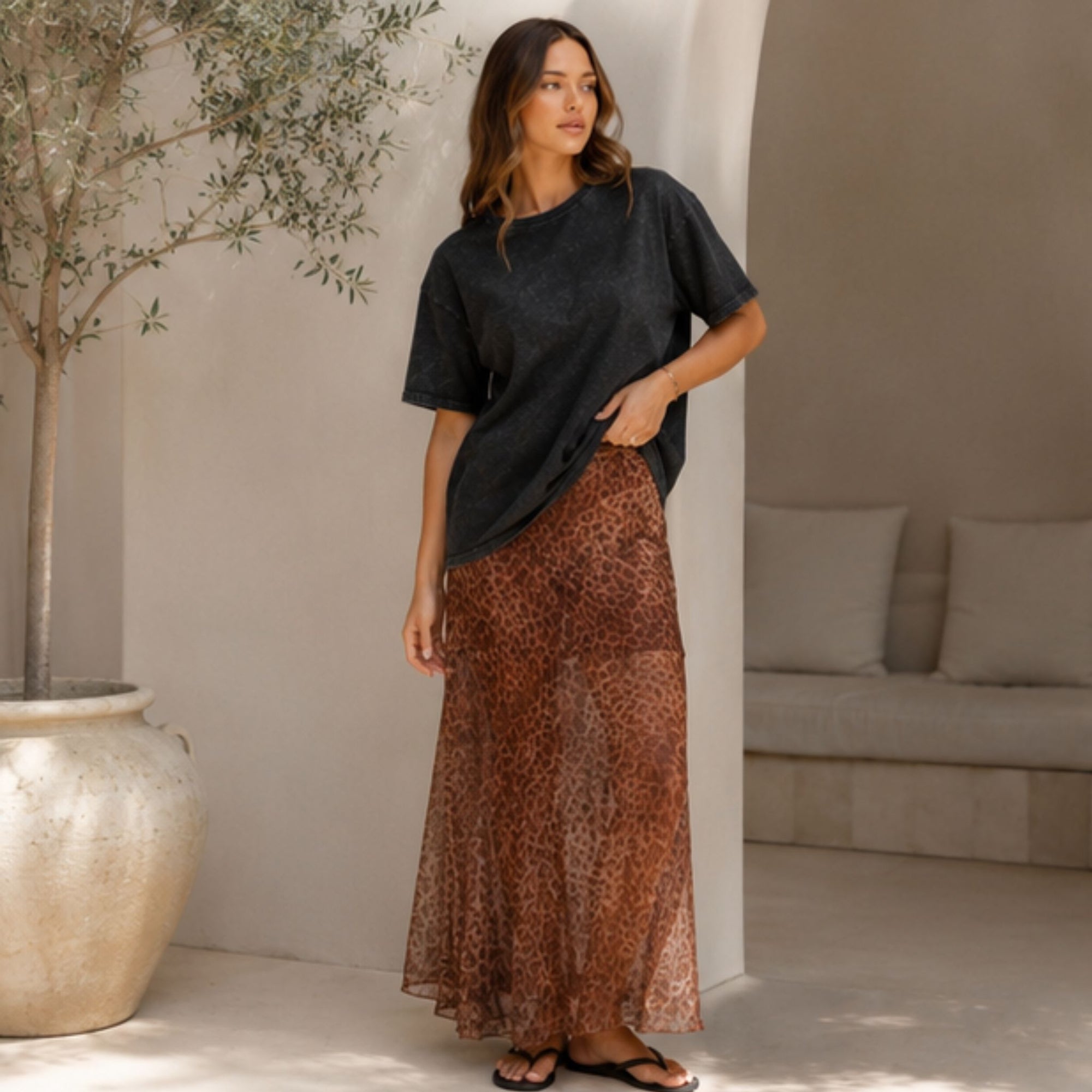 Sheer Skirt Set