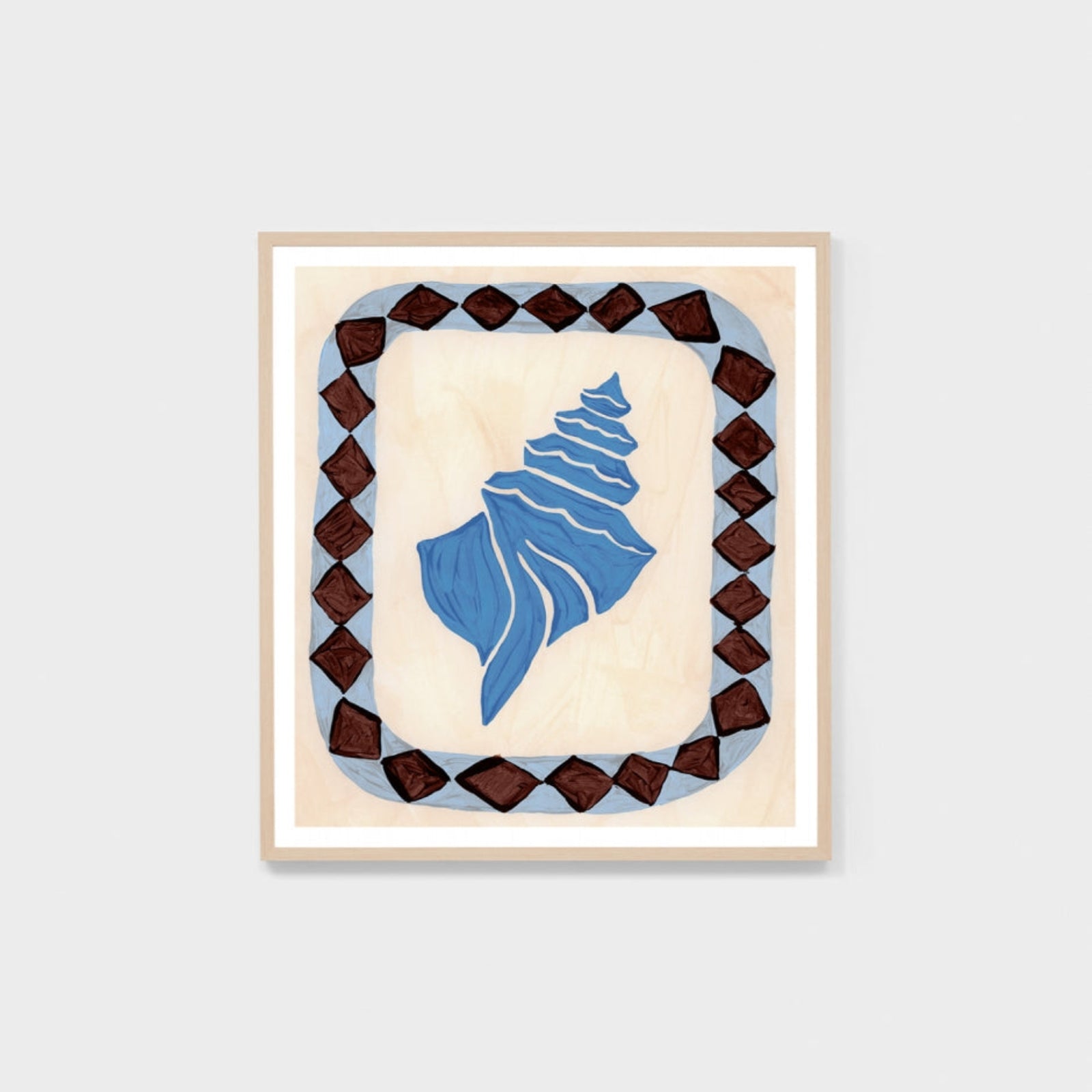 Shell Decor Blue 2 Print