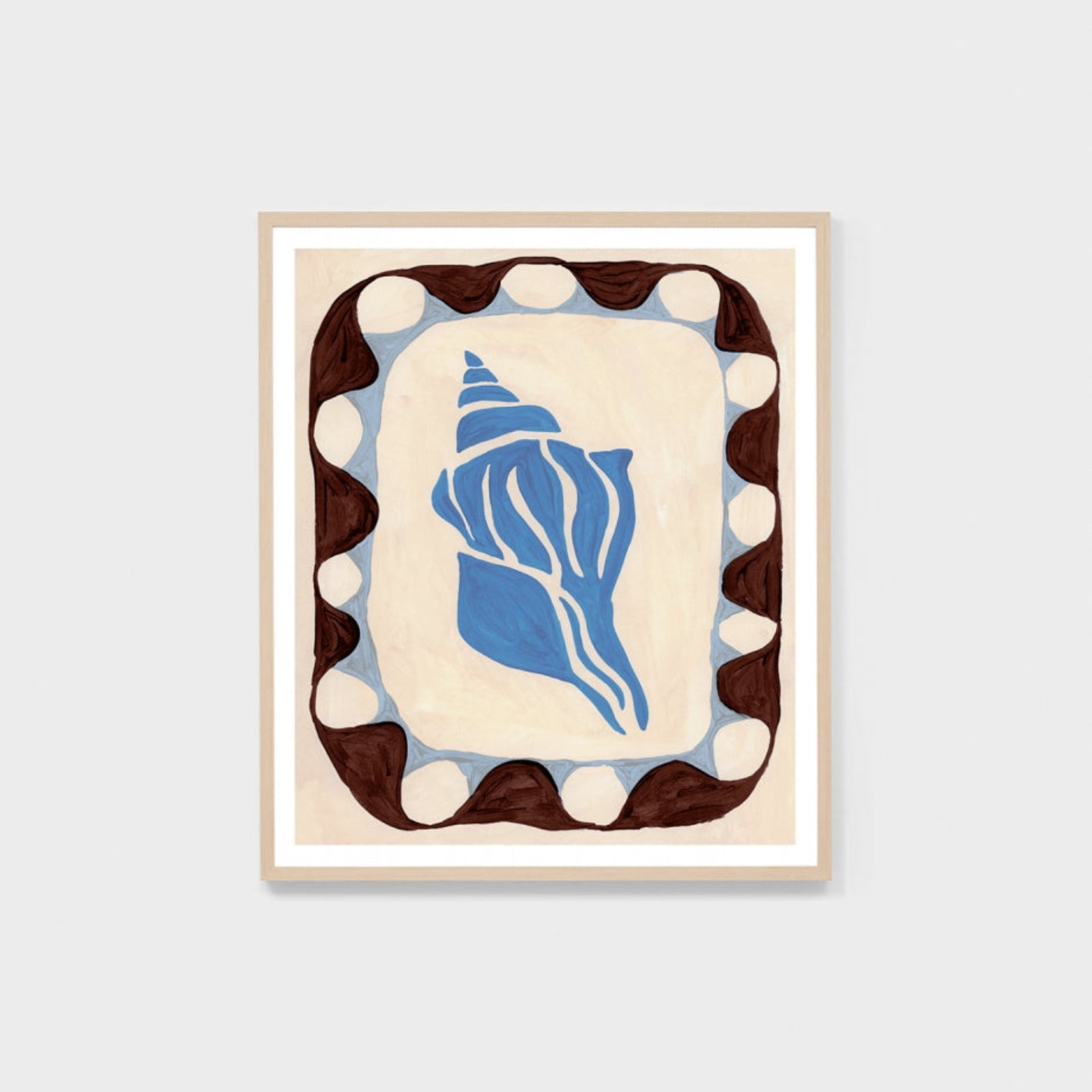 Shel Decor Blue 1 Print