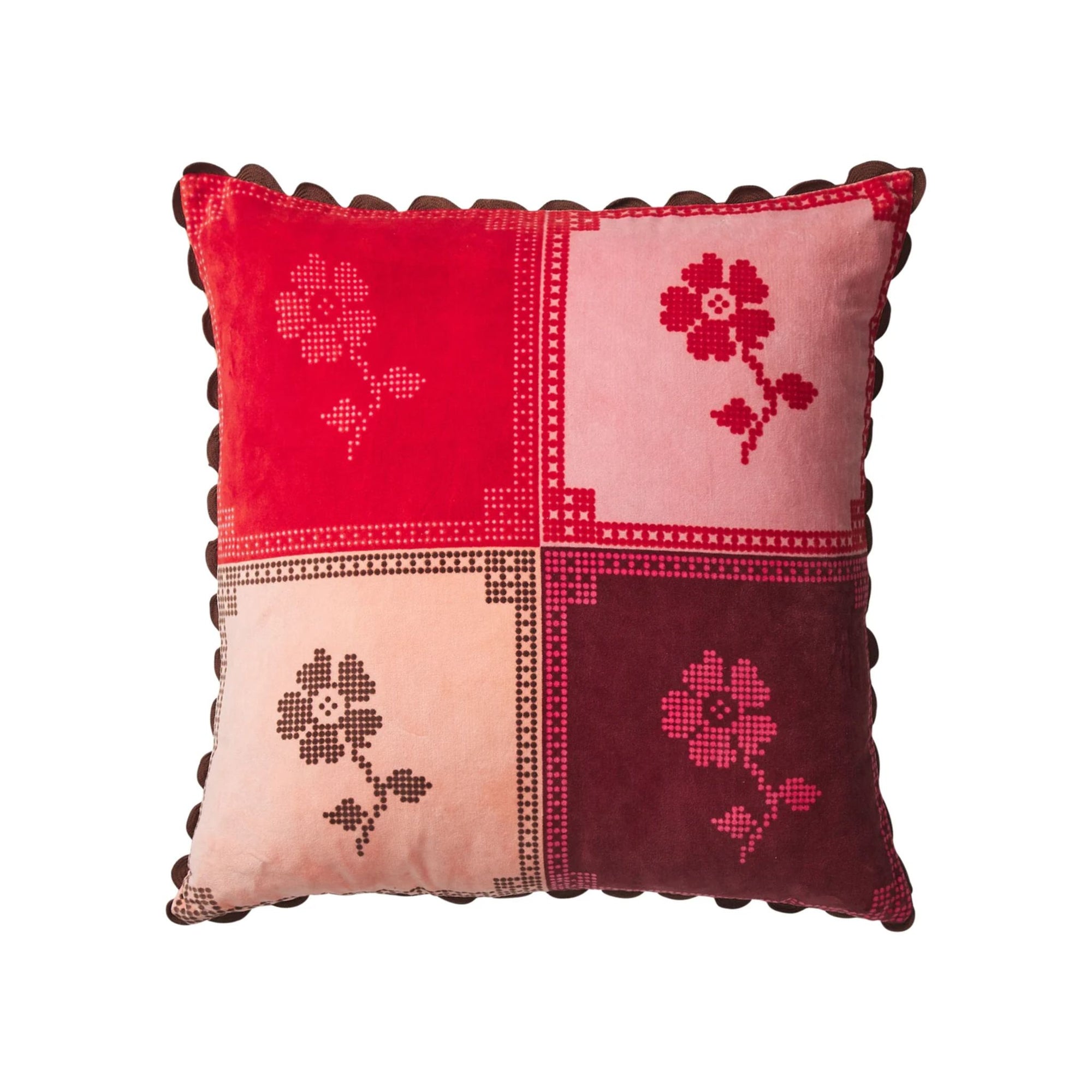 Bonny Reversible Velvet Cushion Sienna