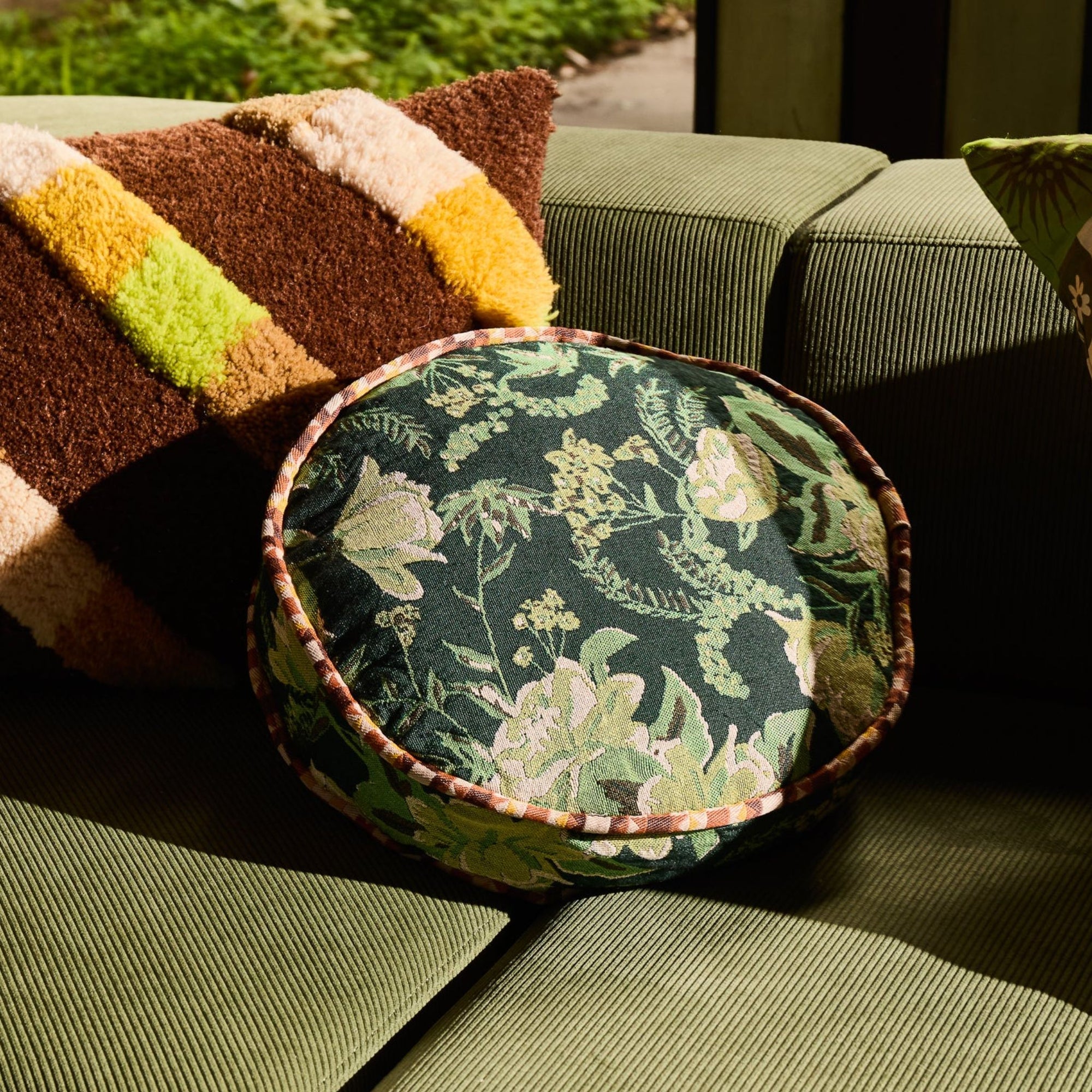 Sierra Round Jacquard Cushion