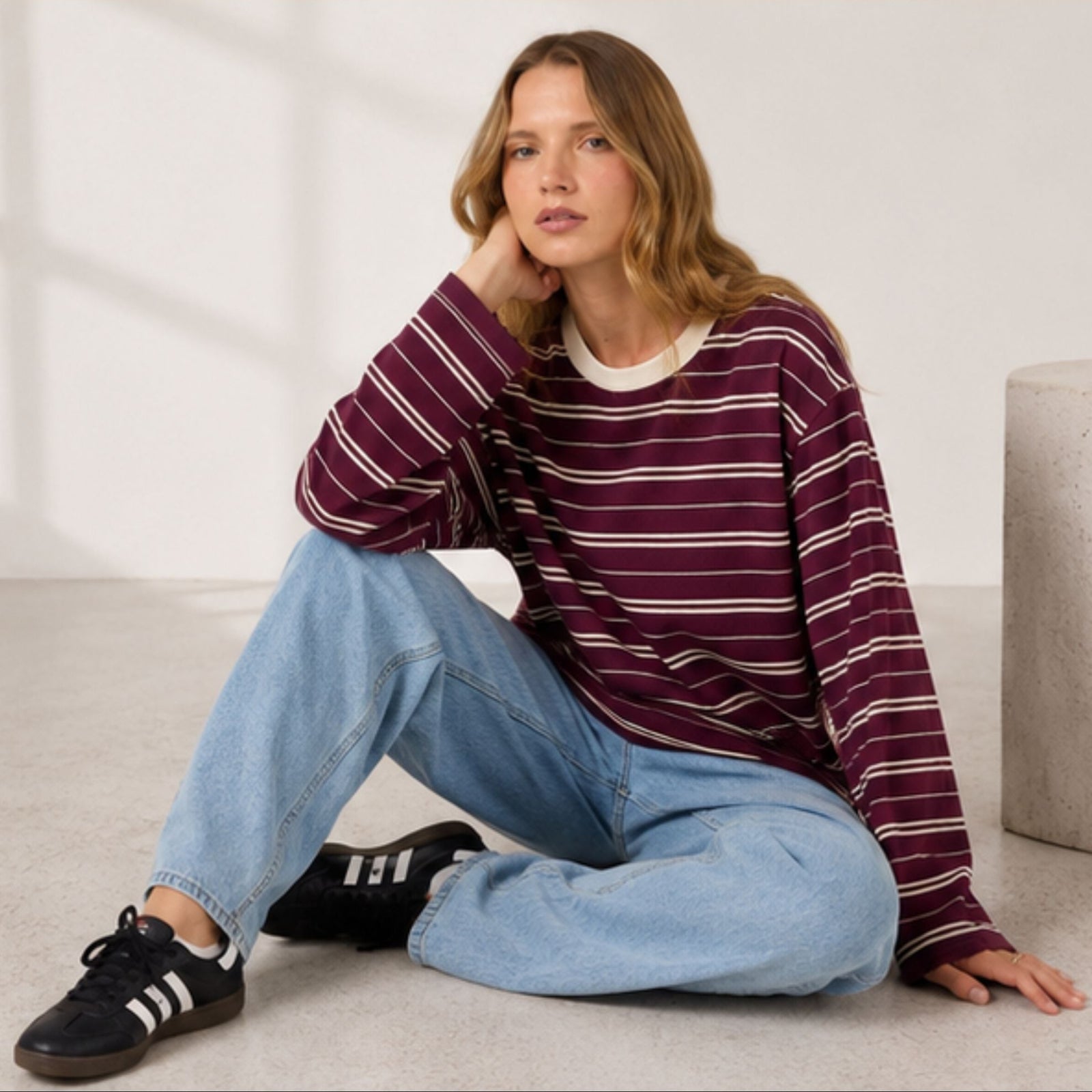 Stripe Long Sleeve Tee