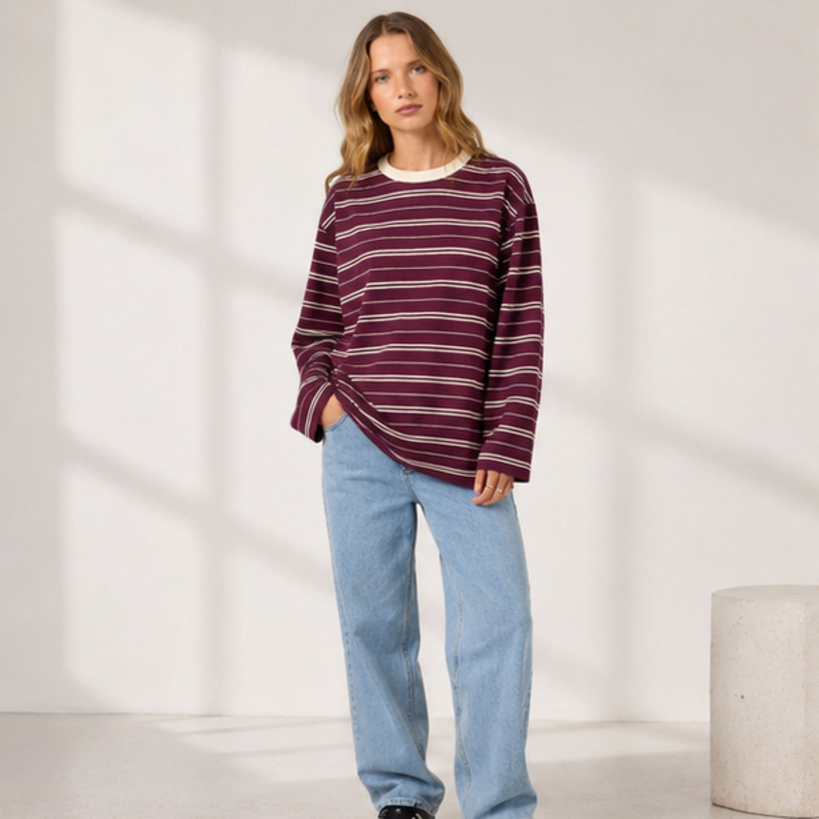 Stripe Long Sleeve Tee