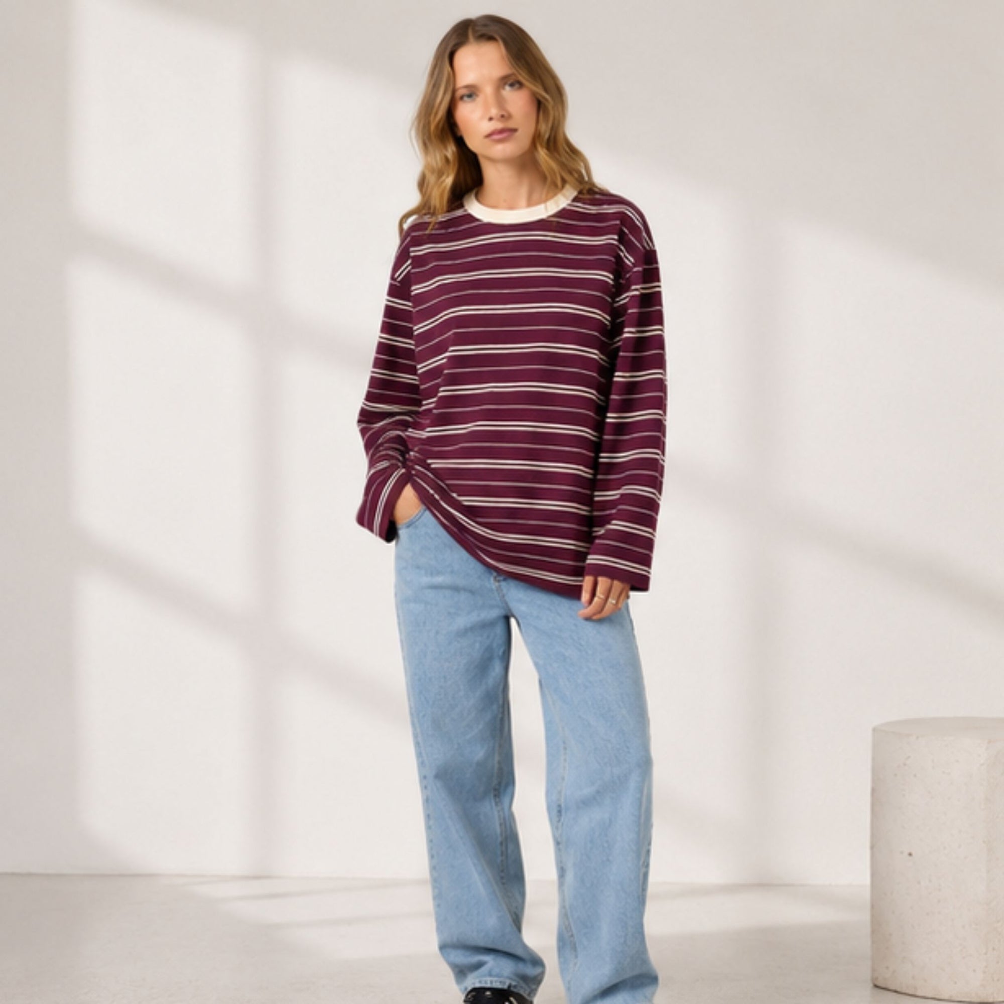 Stripe Long Sleeve Tee