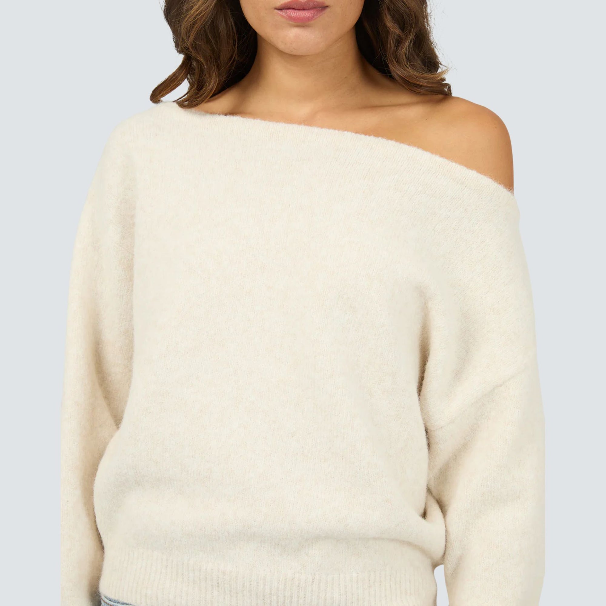 Off Shoulder Knit Jumper