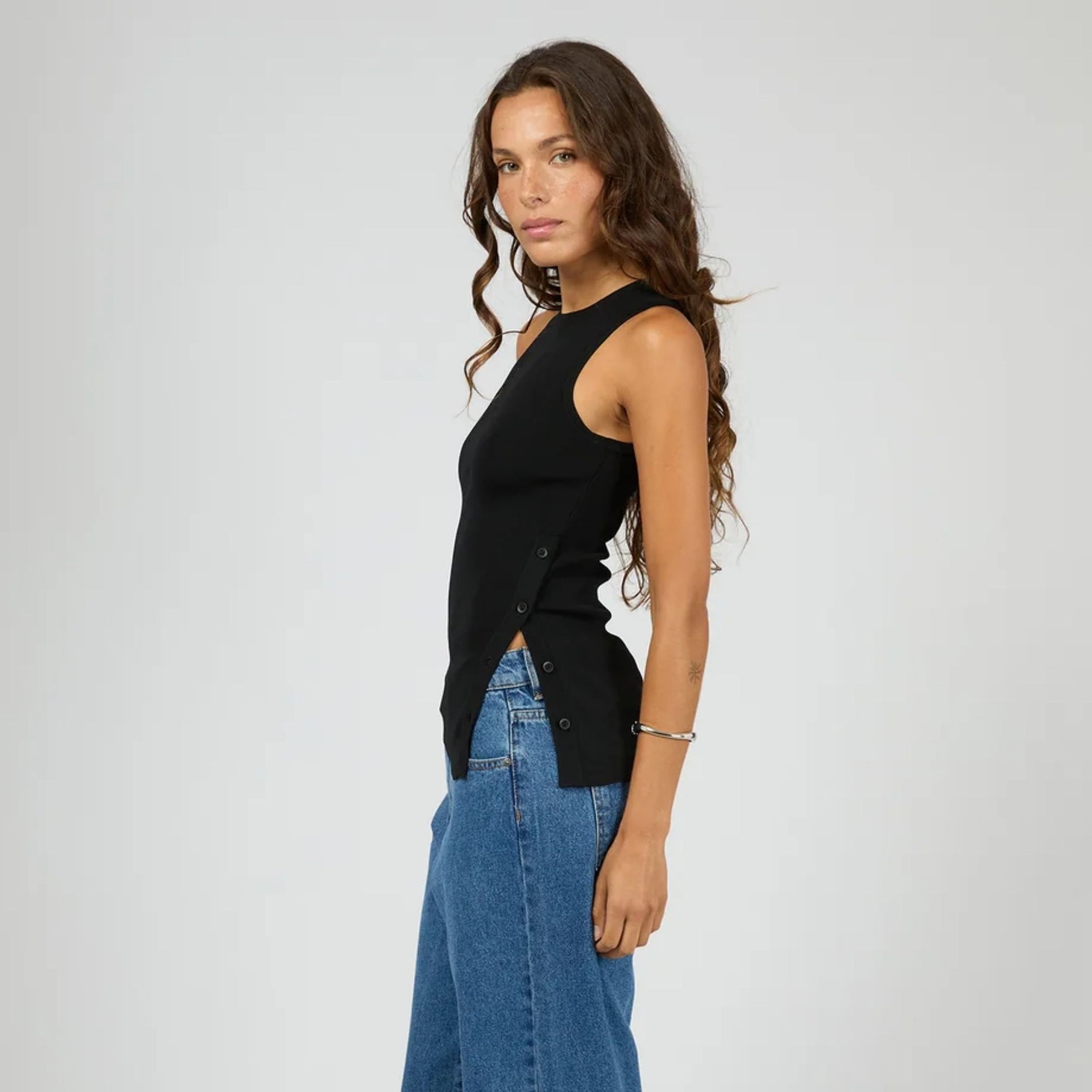 Ollie Button Down Knit Tank