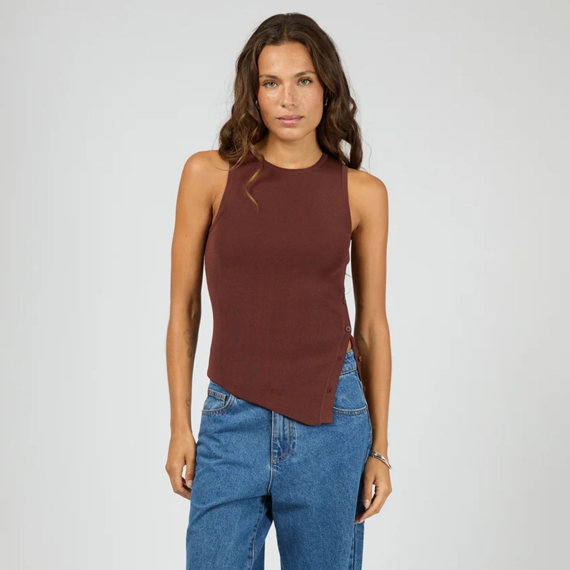 Ollie Button Down Knit Tank