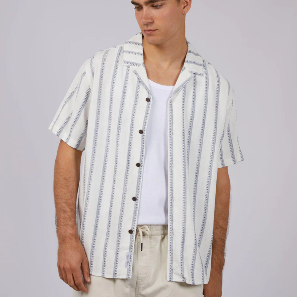 Tide Stripe Short Sleeve Shirt