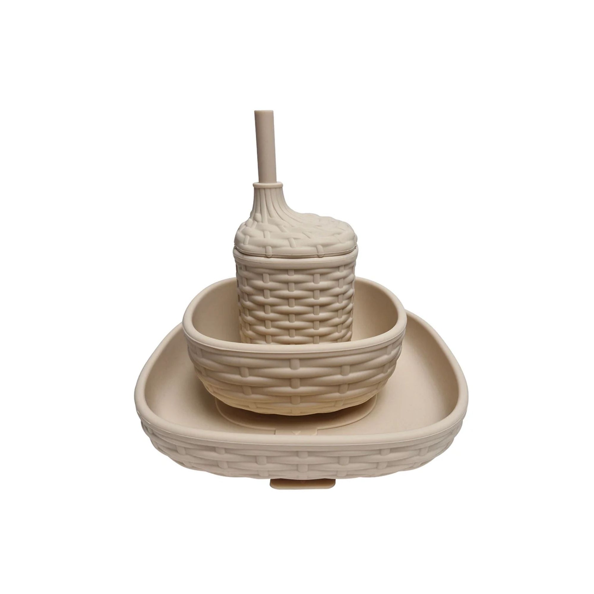 Silicone Rattan Dinner Set