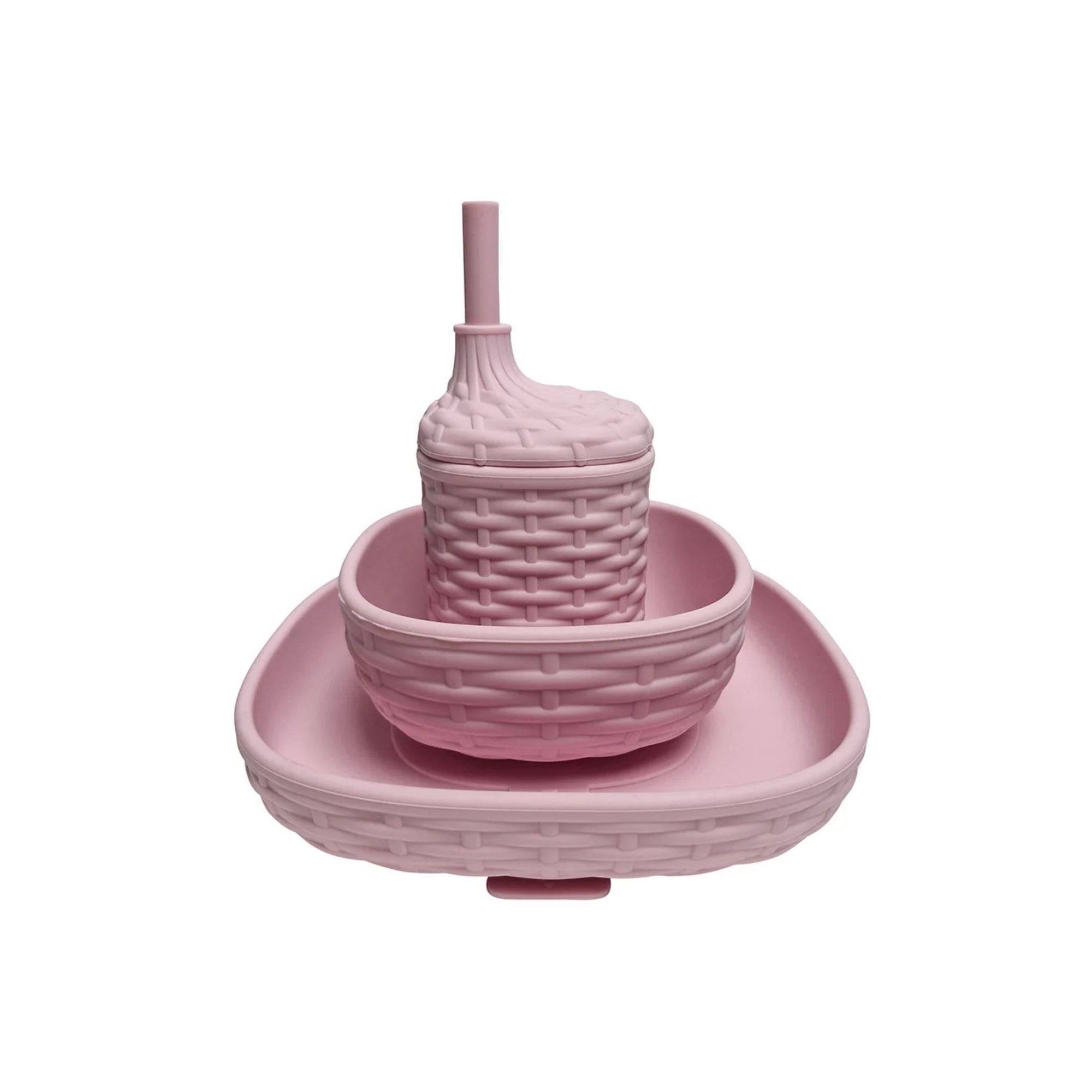 Silicone Rattan Dinner Set