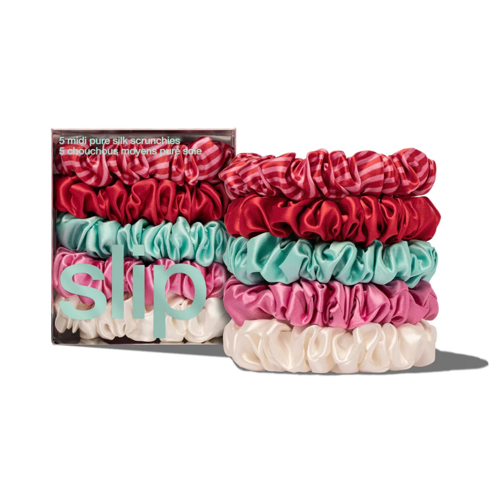 Silk Midi Scrunchies 5 Piece Set Gelati