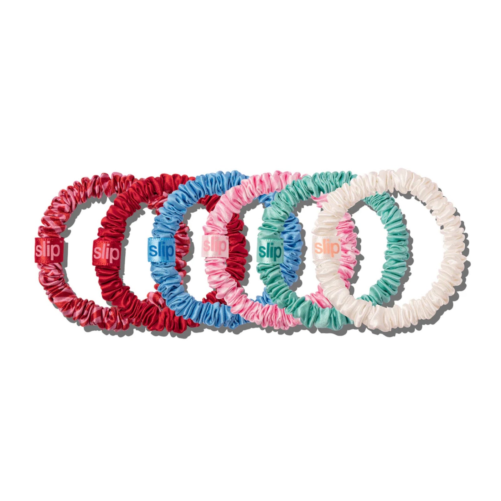 Silk Scrunchies 6 Piece Set High Tide