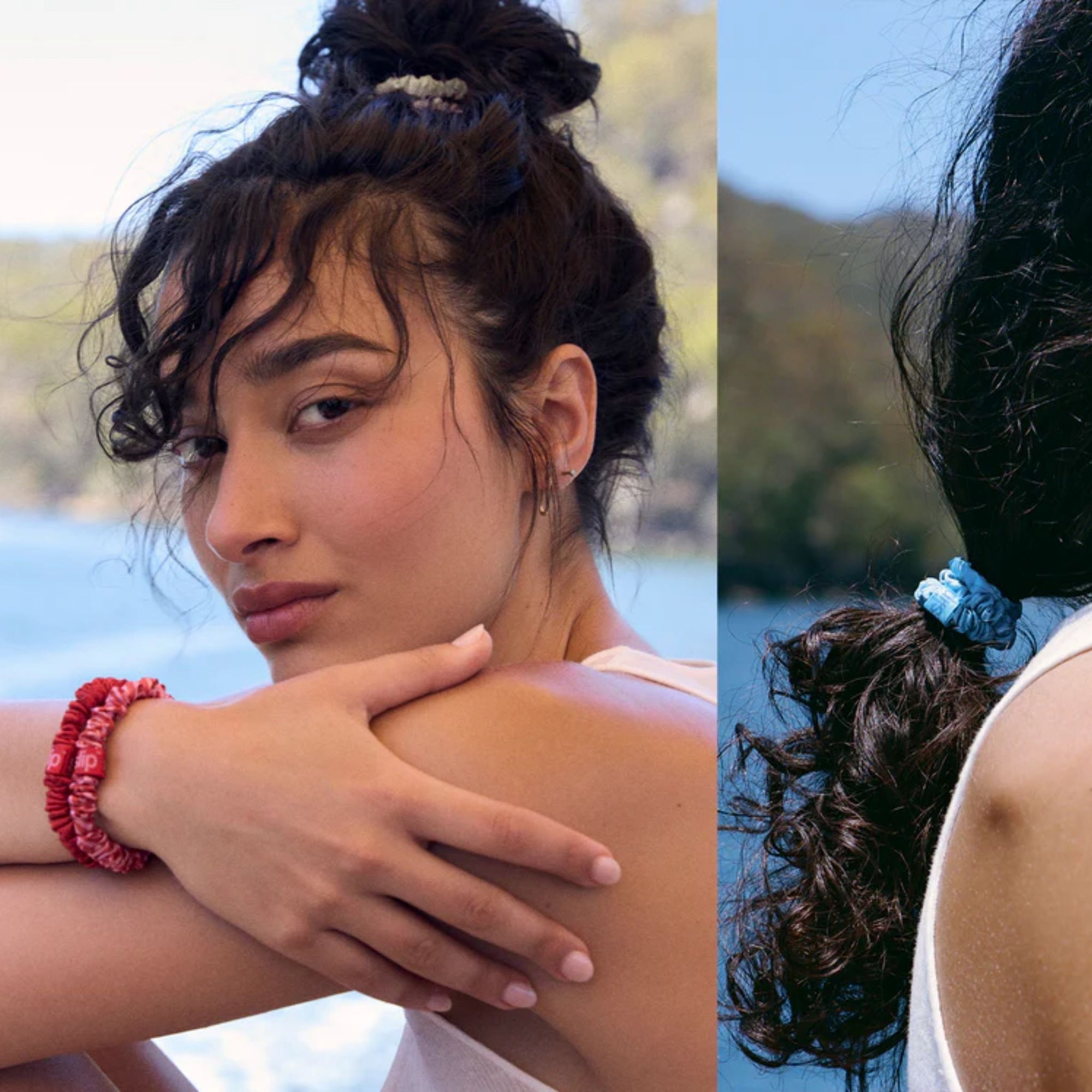 Silk Scrunchies 6 Piece Set High Tide