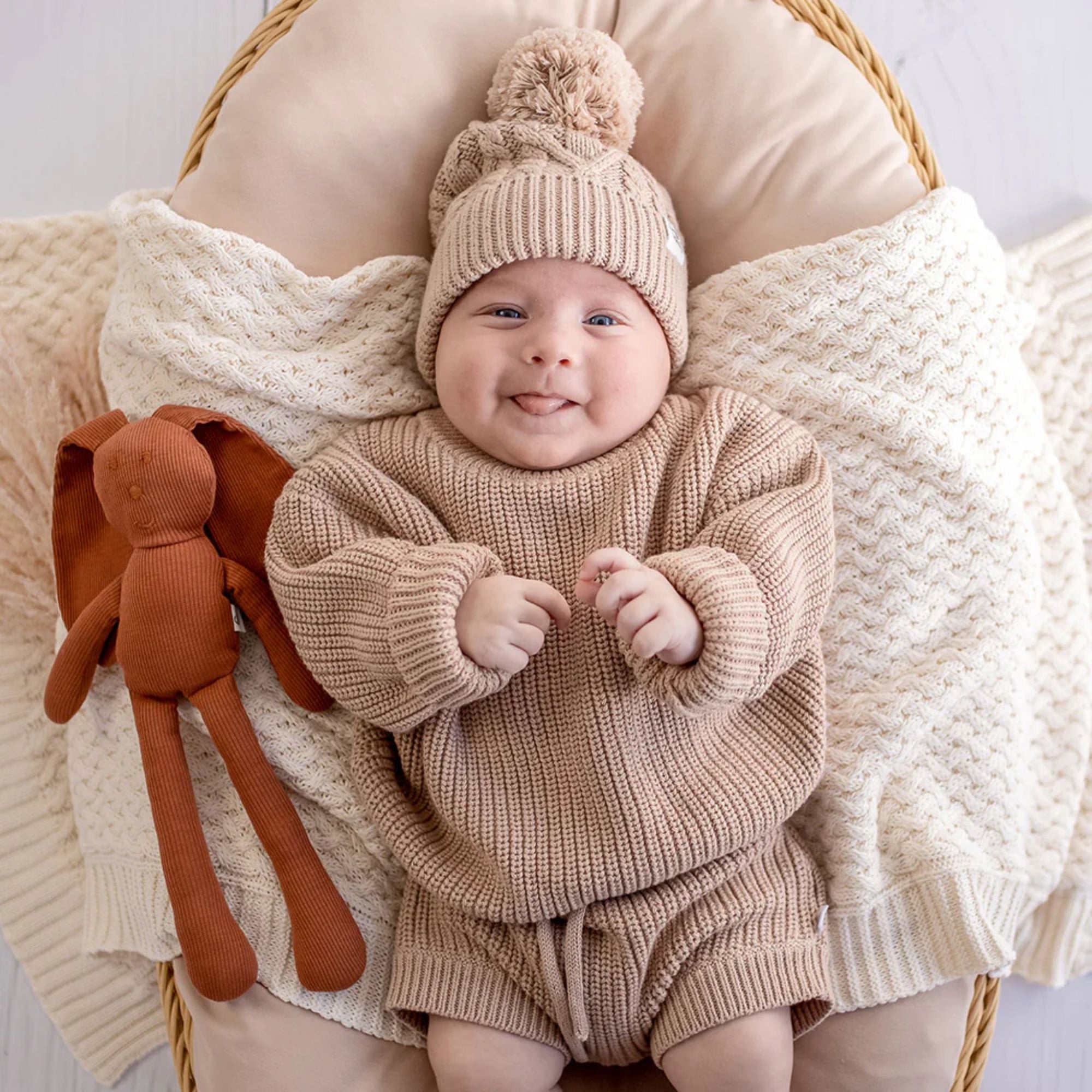 Oversized Cotton Knit Jumper