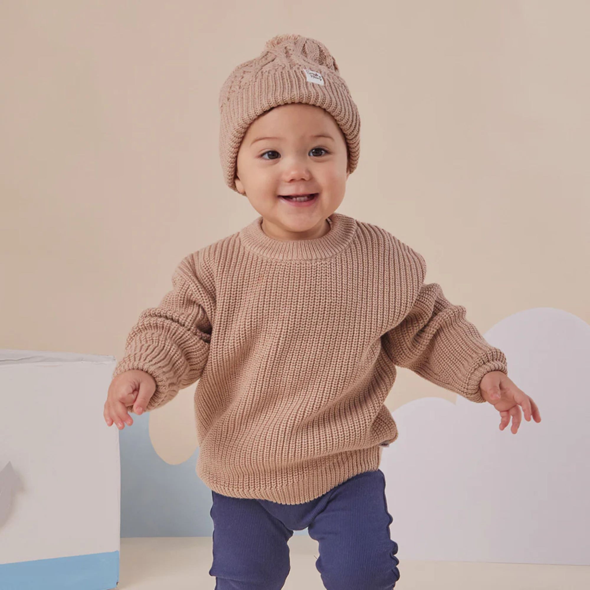 Oversized Cotton Knit Jumper
