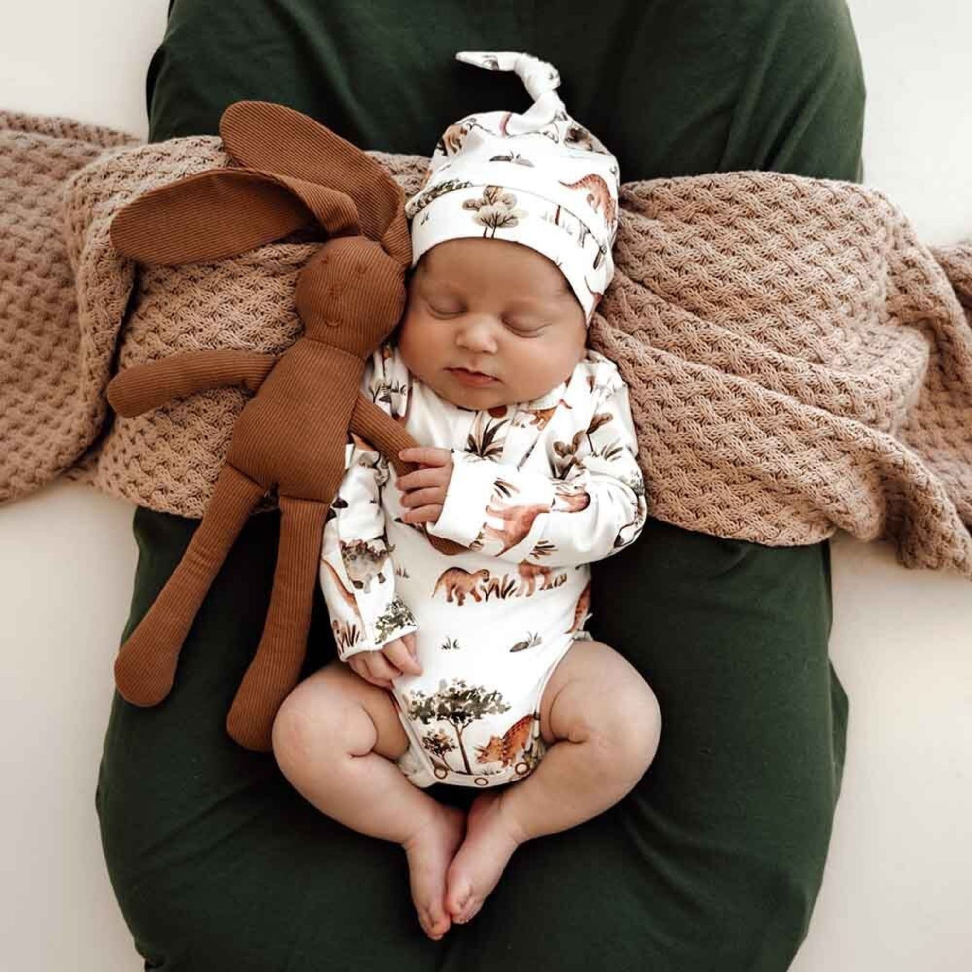 Organic Long Sleeve Bodysuit Dino - Oxley and Moss