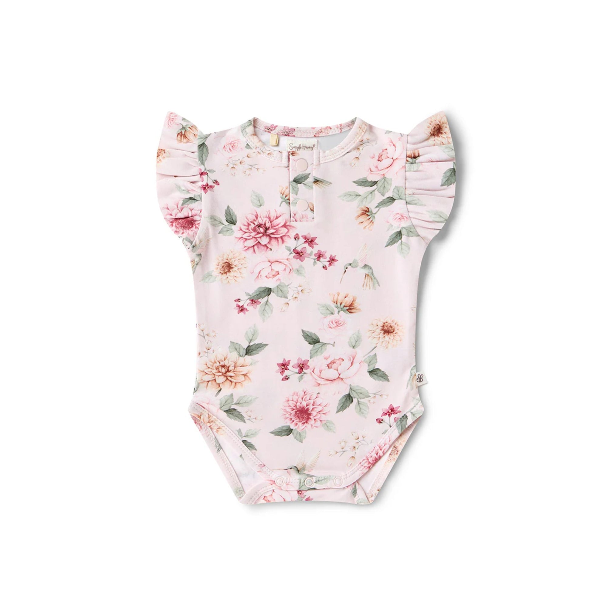 Short Sleeve Bodysuit With Frill