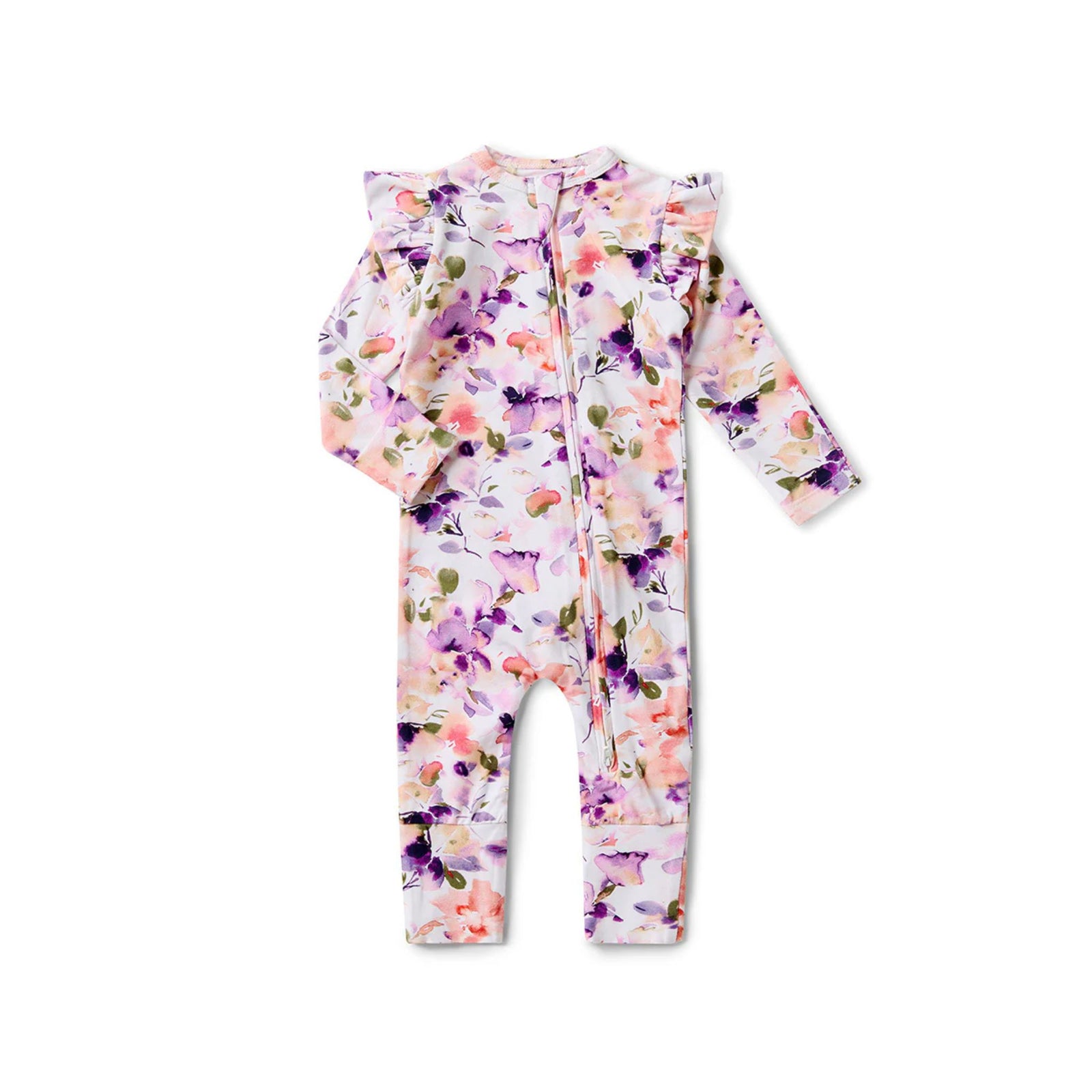 Snuggle Hunny Frilled Organic Snugglesuit